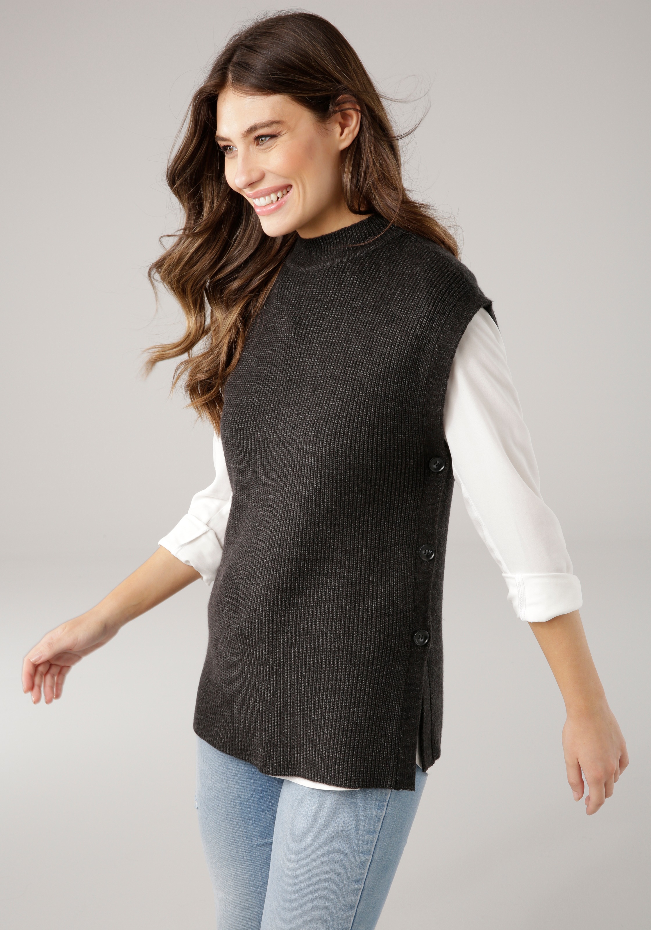 Image of Laura Scott Pullunder, mit Zierknöpfen - NEUE KOLLEKTION bei Ackermann Versand Schweiz