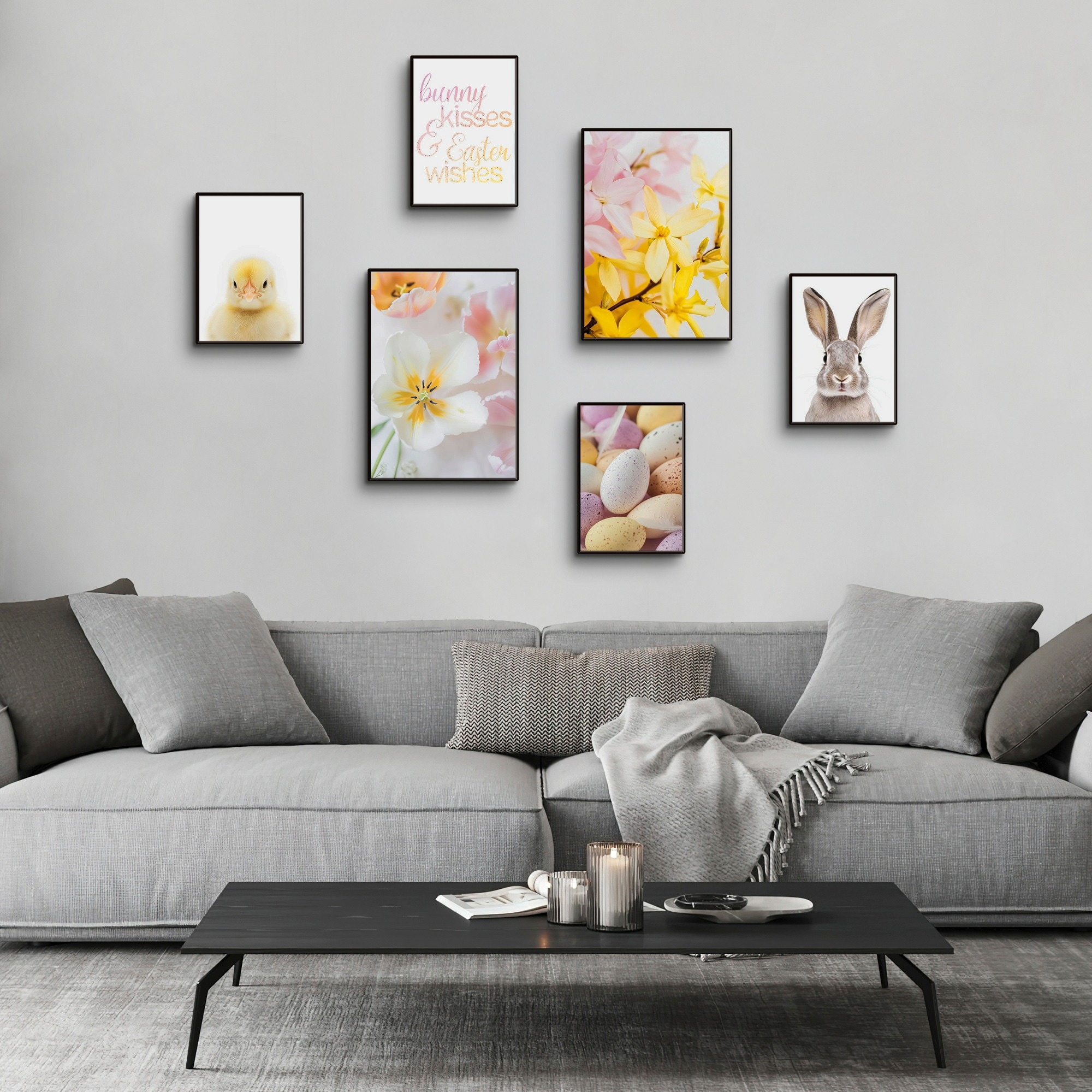 Artland Poster »Ostergrüsse« Set, 6 Stk. tlg. OHNE RAHMEN, in 2 versch. Grössen