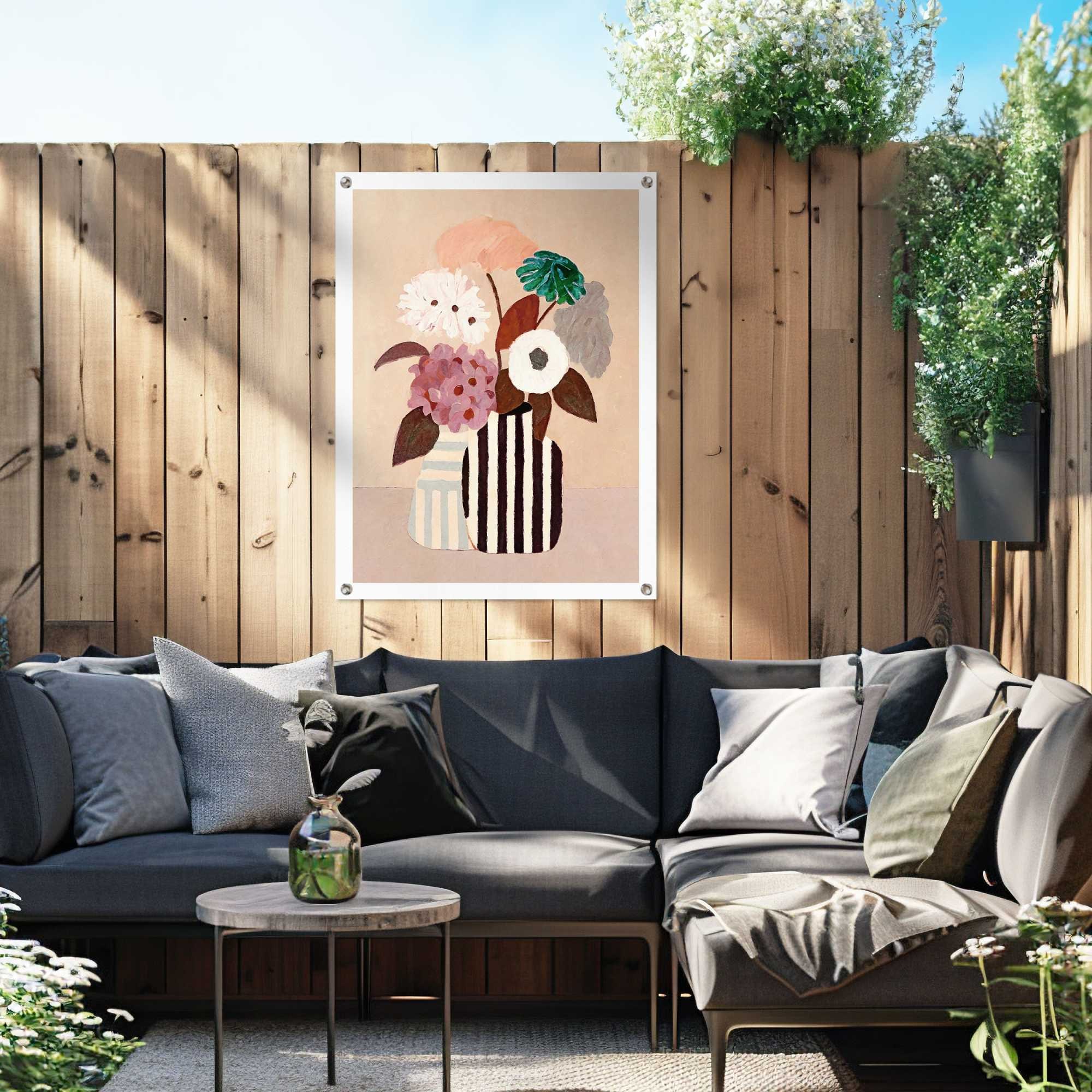 Reinders! Poster »Autumn Flowers« Garten - Mehrfarbig - Leinwand - Blumen und Pflanzen - 60x80 cm