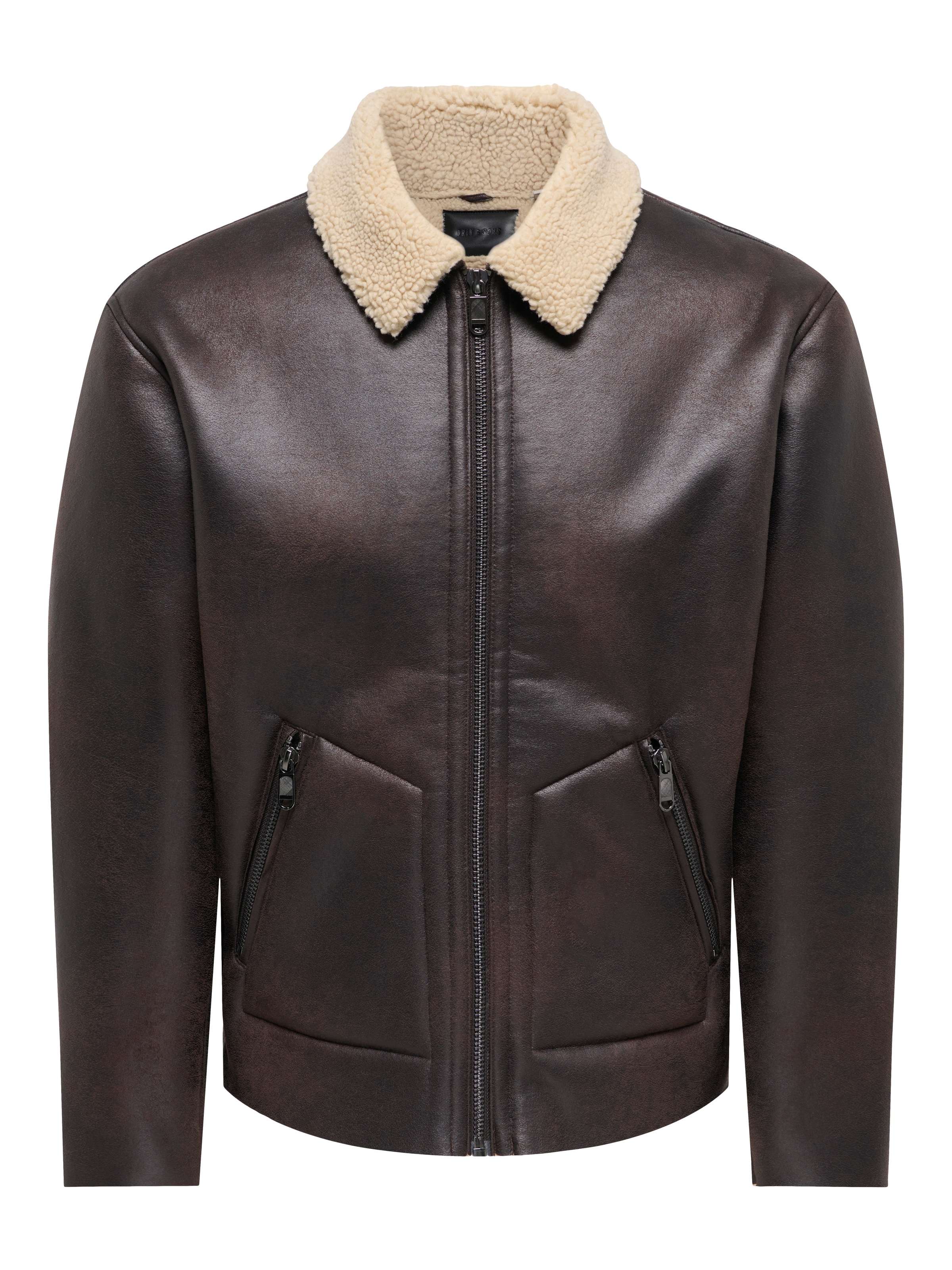 ONLY & SONS Blouson »ONSRIKER PU SHEARLING JACKET OTW VD« Polyester, regular fit
