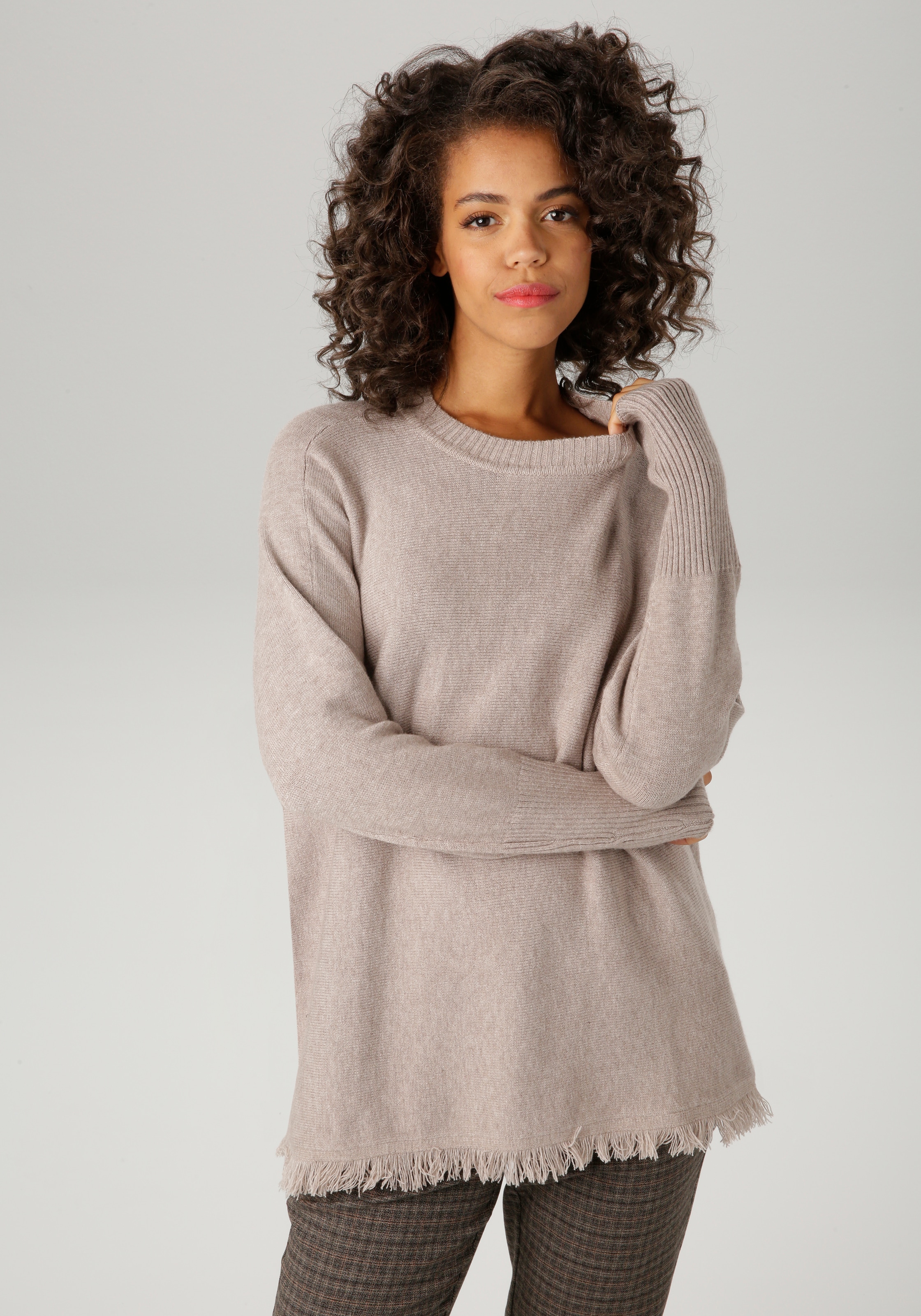 Image of Aniston CASUAL Strickpullover mit eingestricktem Stern im Rücken