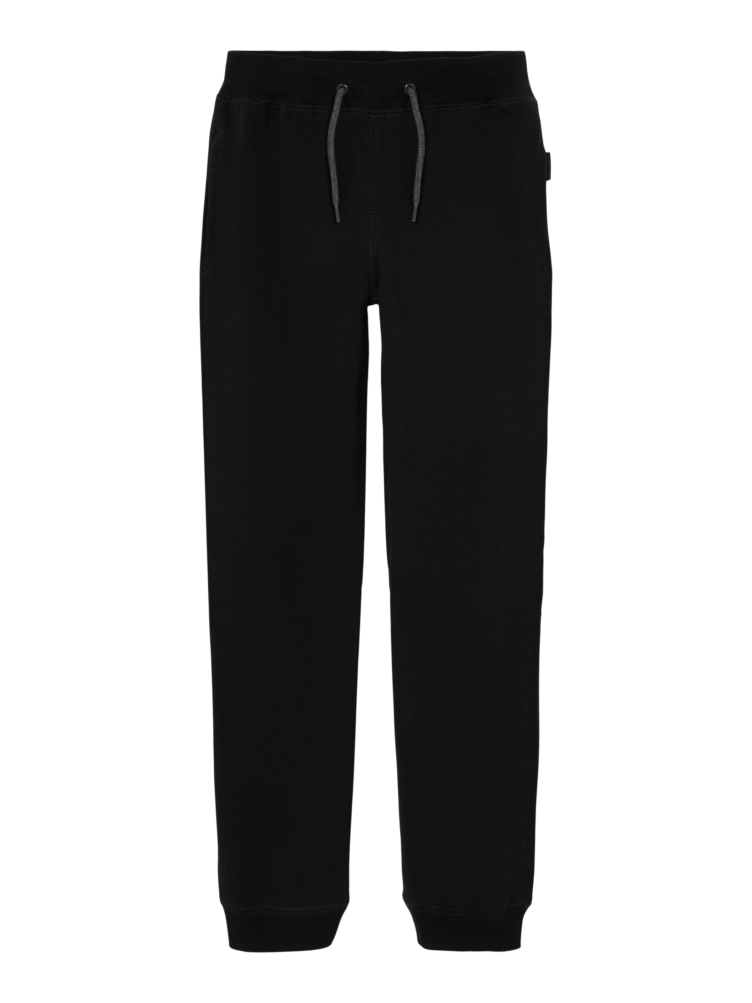 Name It Pantalon sweat »NKMSWEAT – Jogger mit verstellbarem Bund und Rippbündchen«  uni, décontracté, coupe régulière, sweat gratté