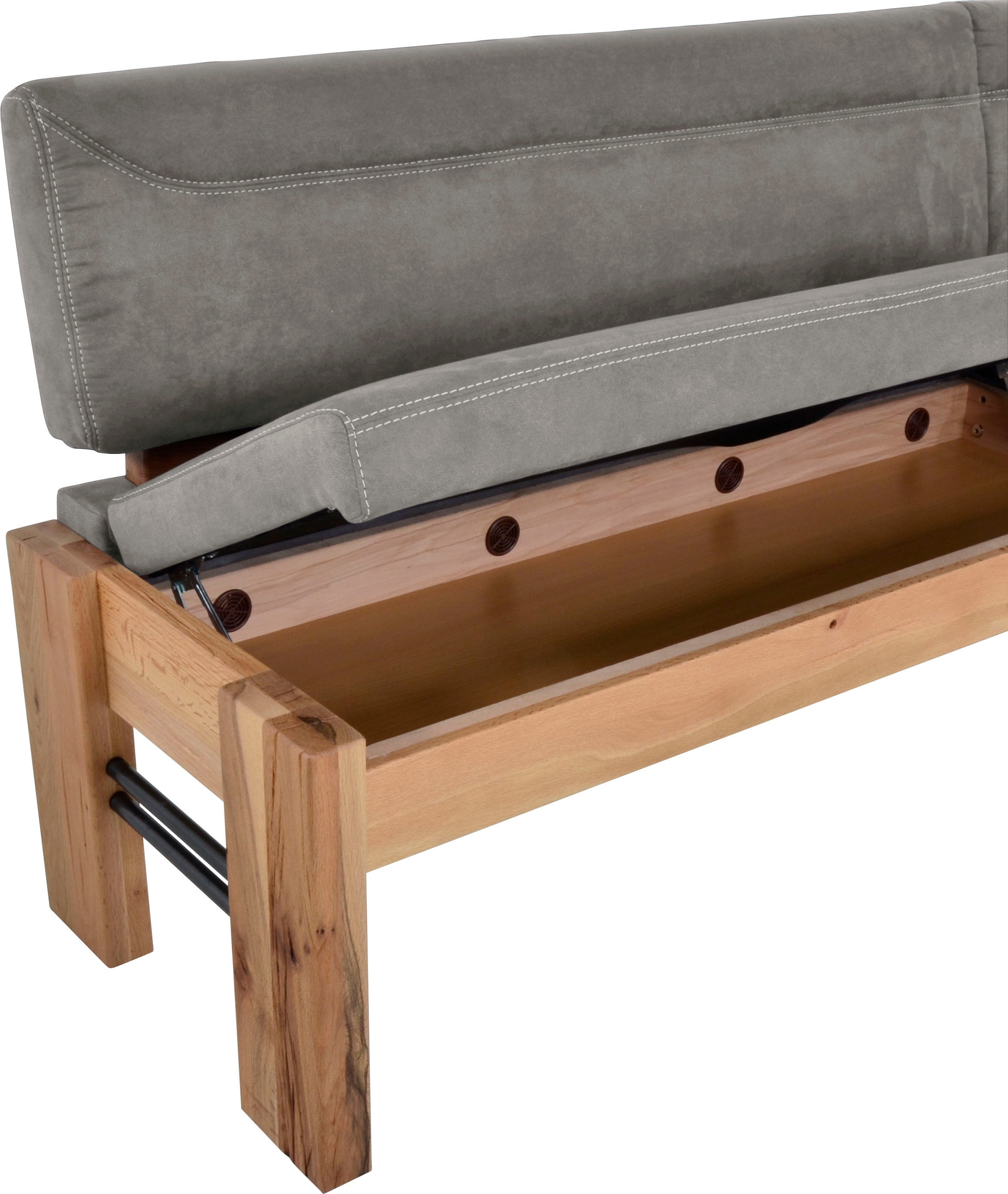 K+W Komfort & Wohnen Eckbank »Floyd« Stauraumbank, langer Schenkel rechts oder links in 2 Qualitäten