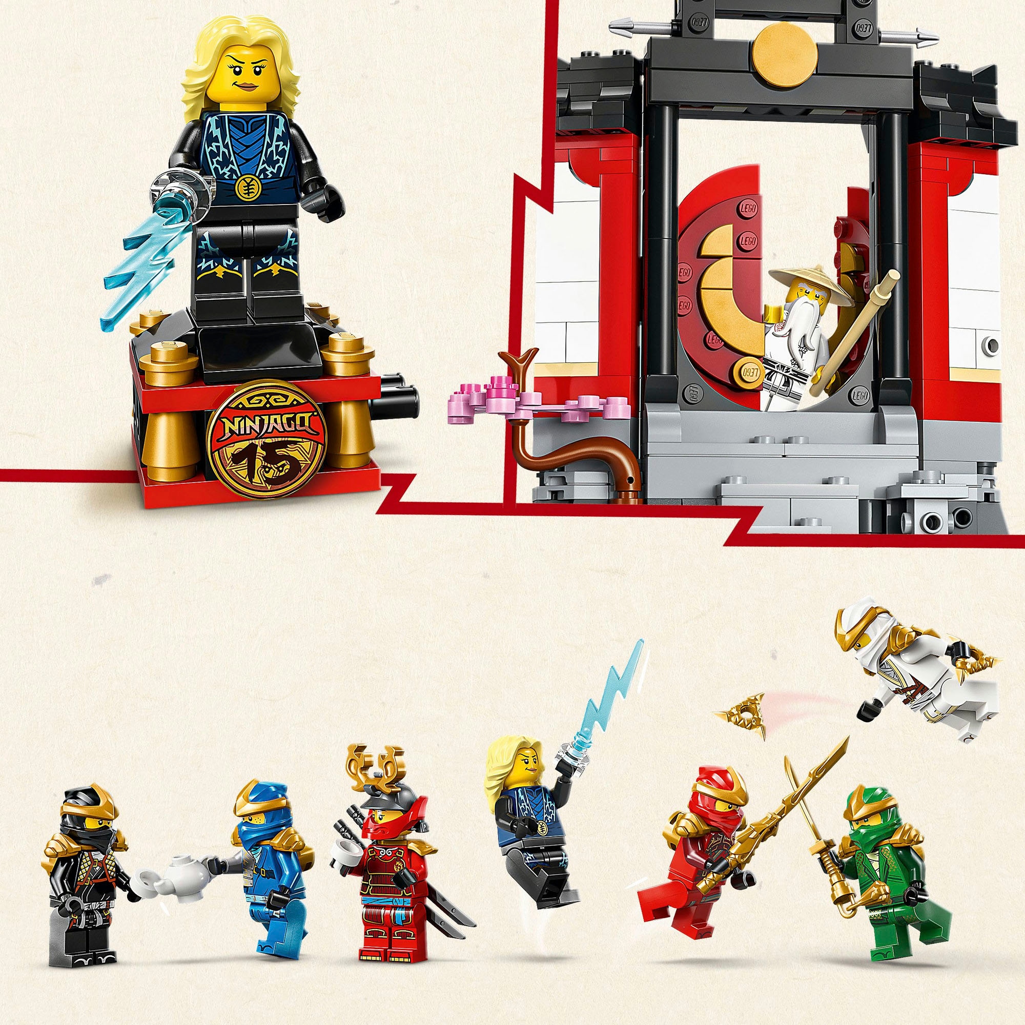LEGO® Pions de construction »15-jähriges Jubiläum: Ninja-Charaktere zum Ausstellen (71866)« LEGO Ninjago; Made in Europe