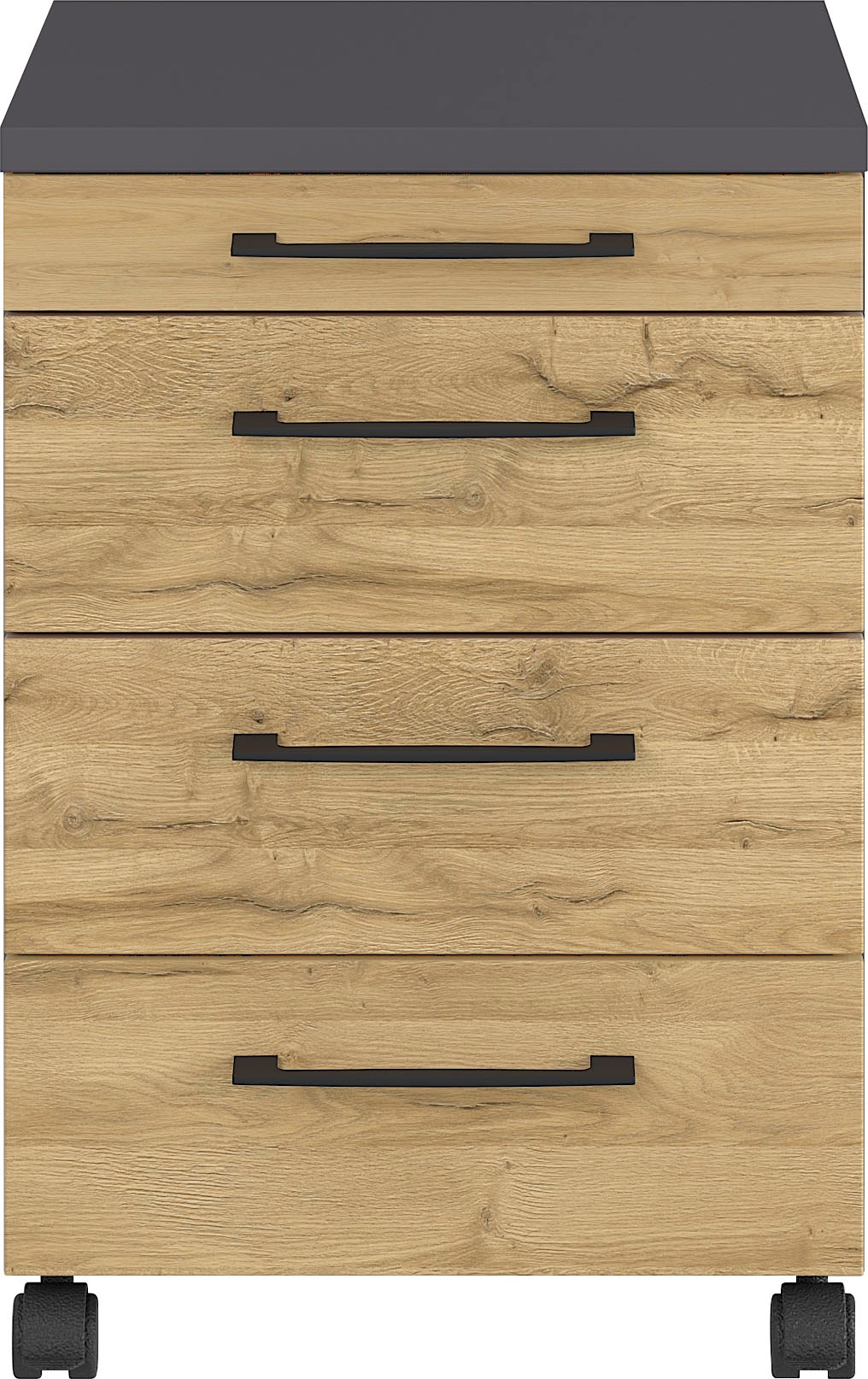 Image of GERMANIA Rollcontainer "Profi 3.0" 42 x 61 x 49 cm, Laufrollen, Soft Close, Metallgriffe, Made in Germany