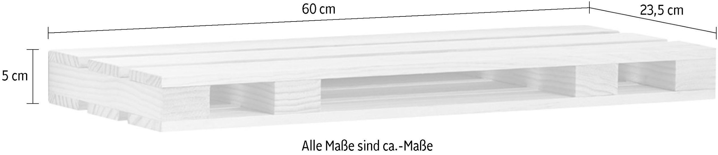 Zeller Present Wandregal »Palette«