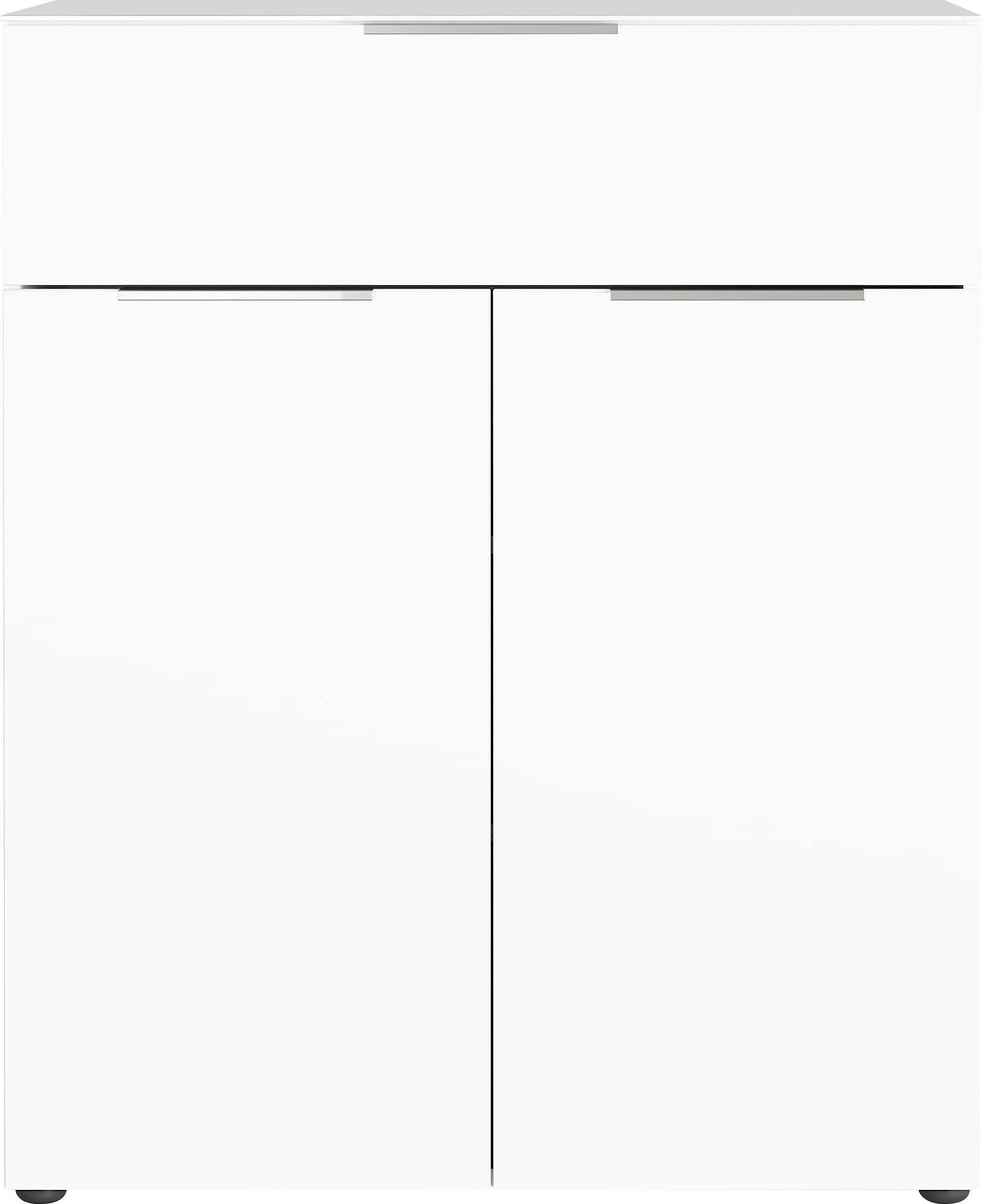 Image of GERMANIA Kombikommode "Oakland mit Glasauflagen," Breite 83 cm, mit Schubladen, in vers. Varianten