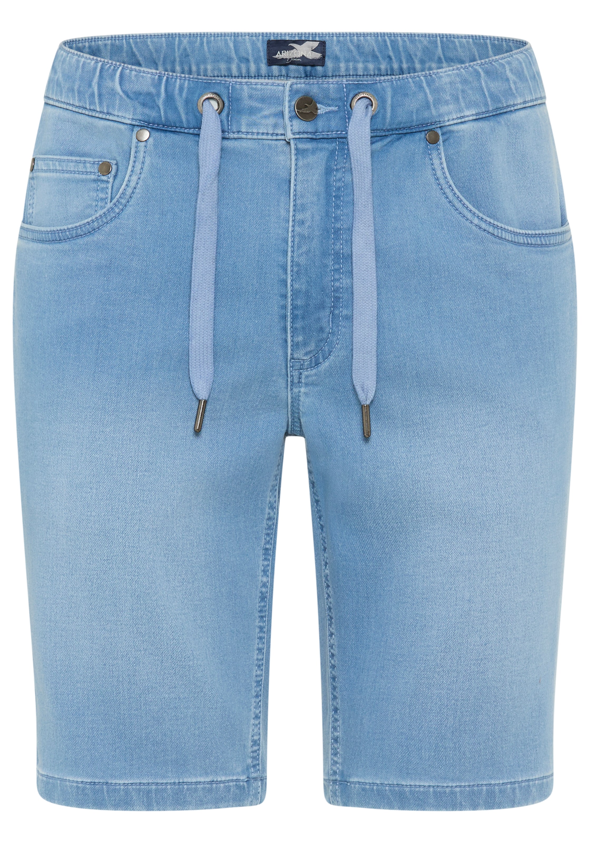 Arizona Jeansshorts gerade geschnittenes Bein, Regular Fit Passform