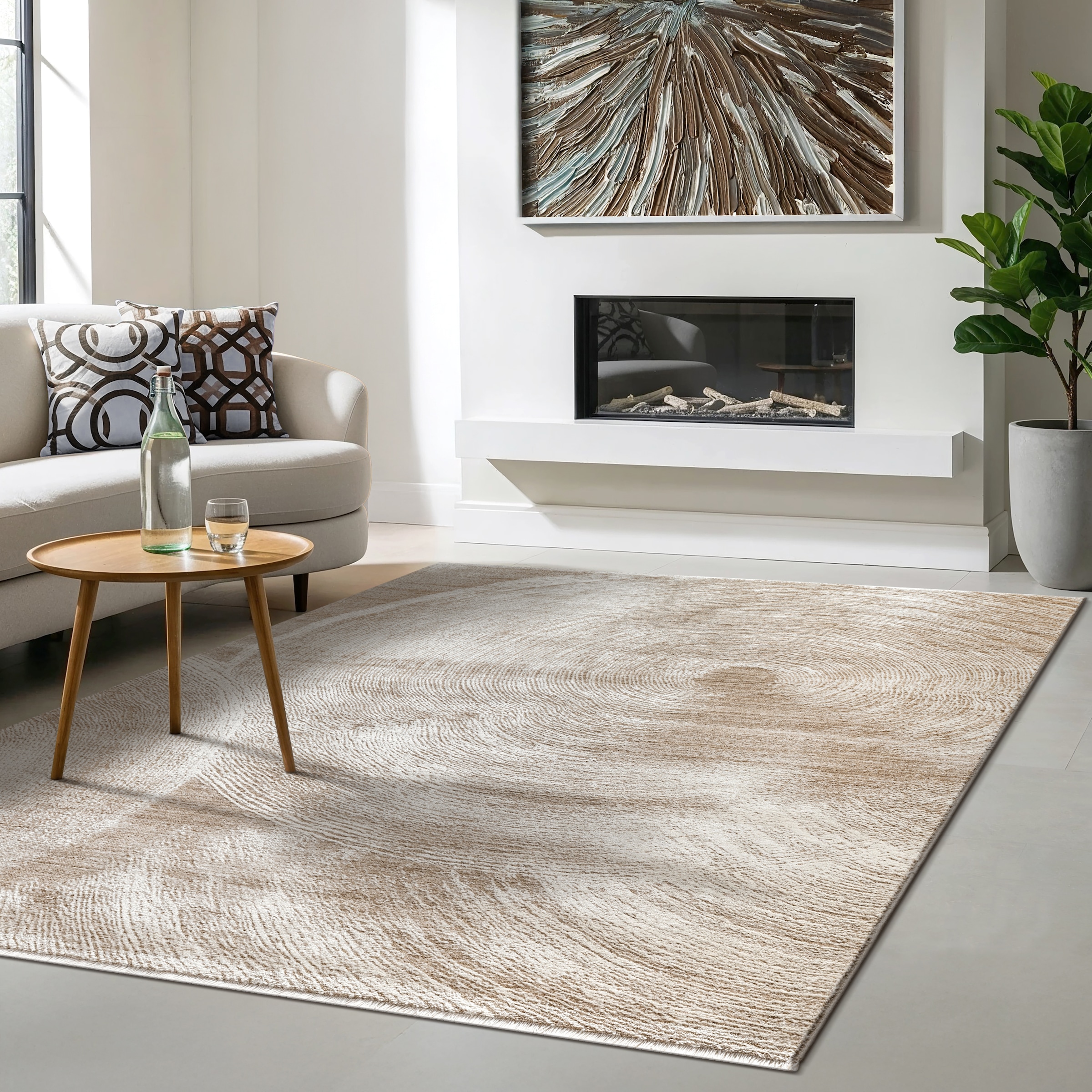 the carpet Designteppich »Nuvra« rechteckig 15 mm Höhe abstrakt