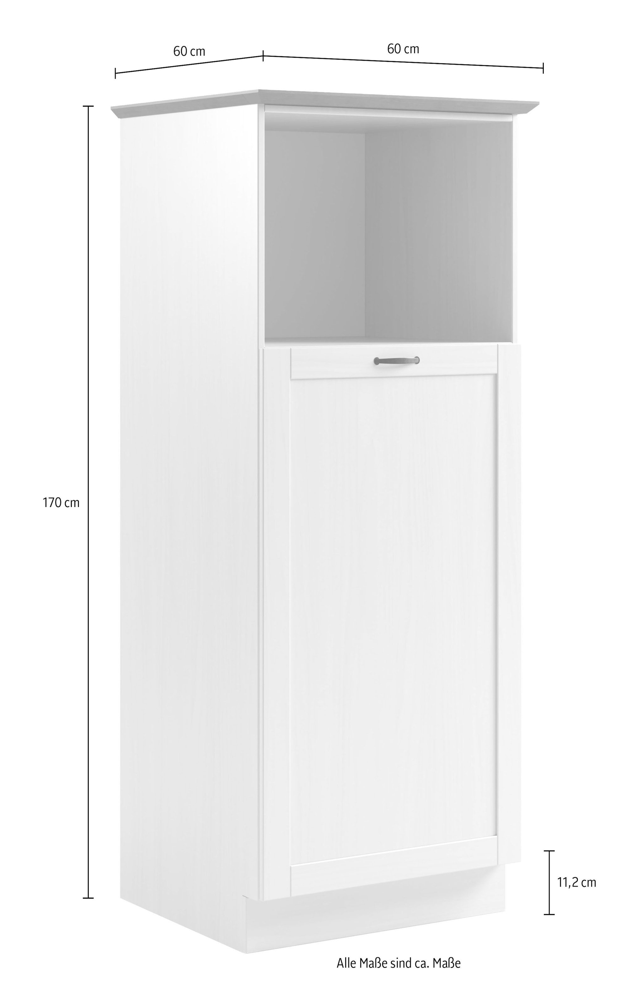 Home affaire Four/réfrigérateur encastrable »Teramo« Breite 60 cm, 1 Tür, 1 offenes Fach