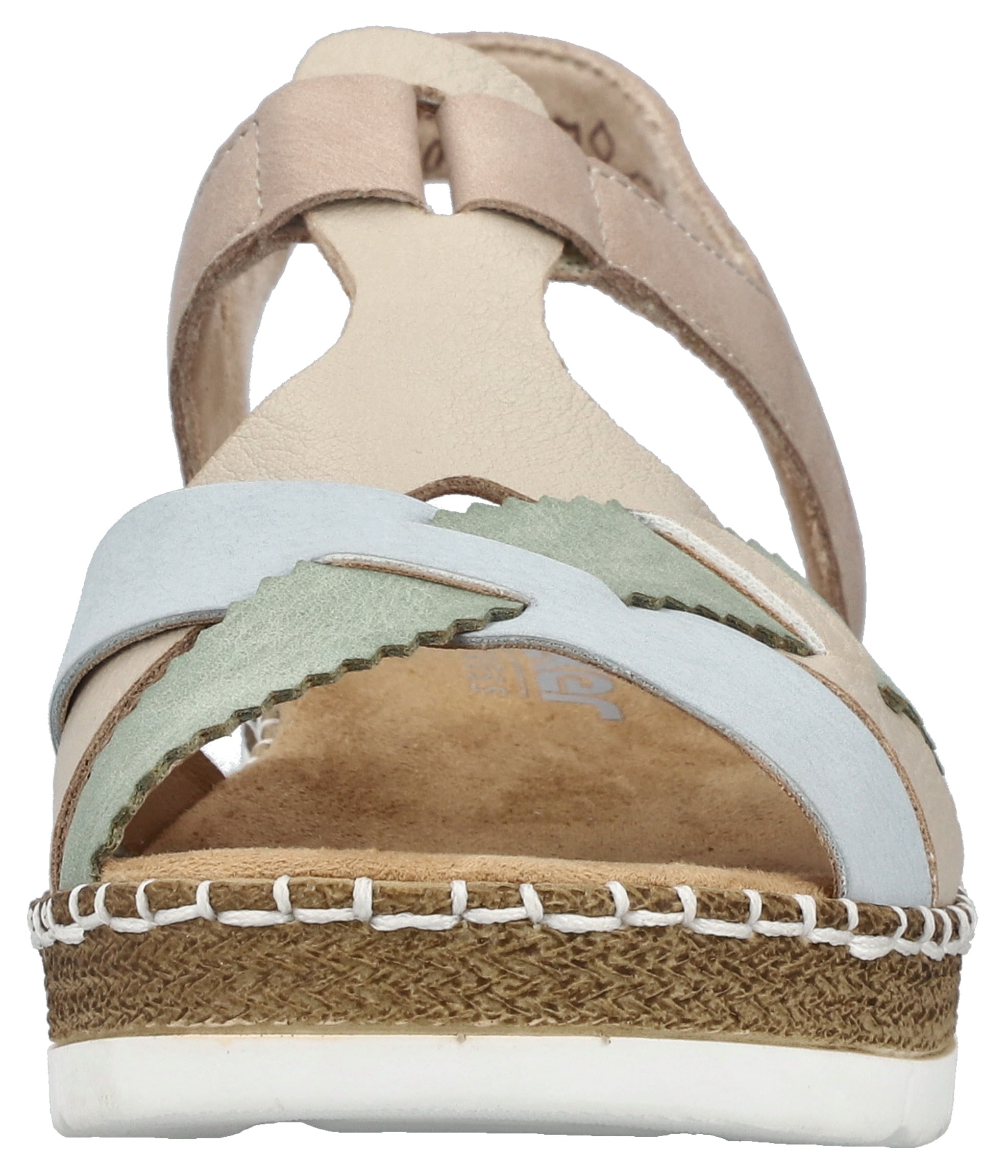 Rieker Sandale  chaussure d'été, sandale compensée, chaussure à enfiler avec élastique