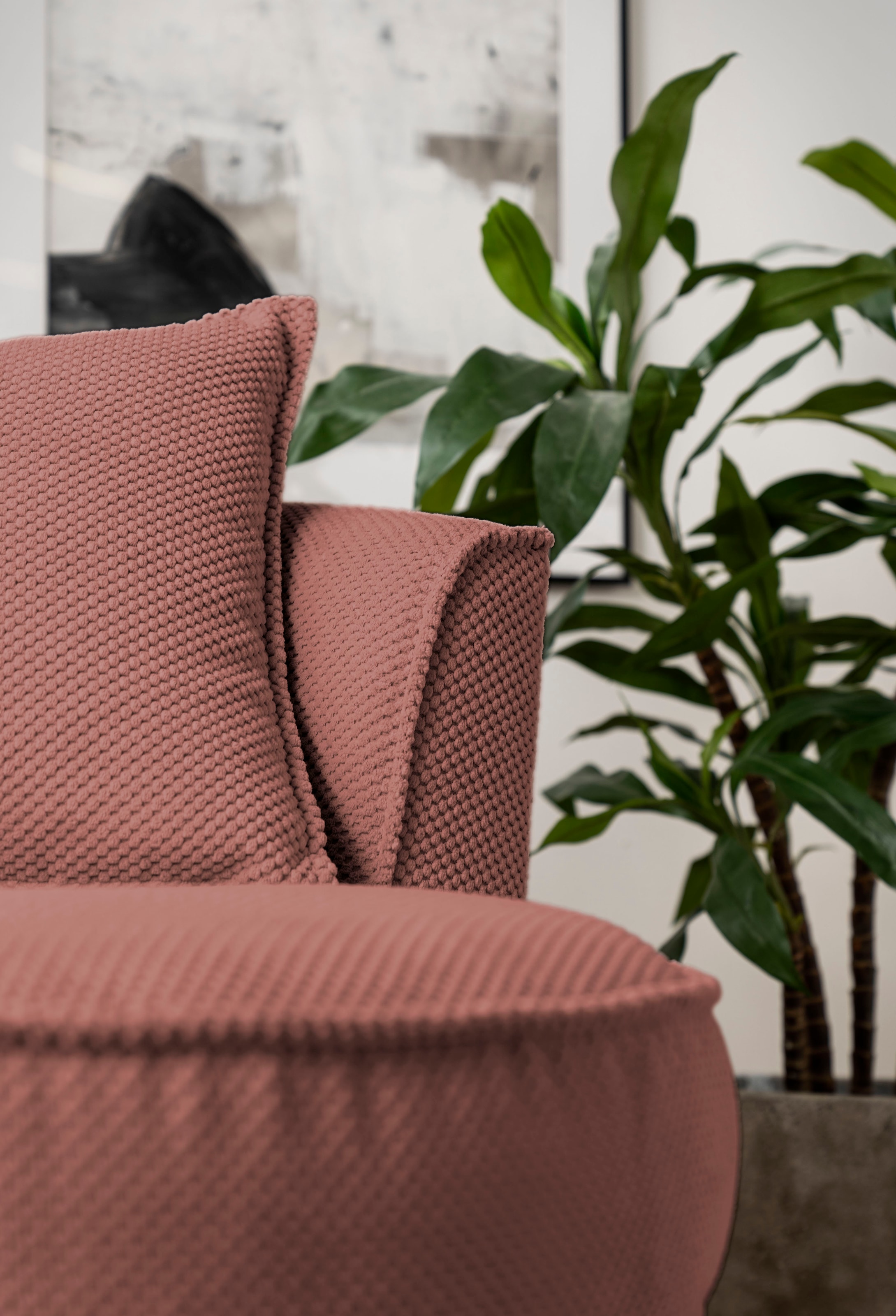 Leonique Drehsessel »MAISIE, Lese-Sessel, Love Seat,«, trendige Stoffe MEGA CORD und Web-Velours, 360 Grad drehbar