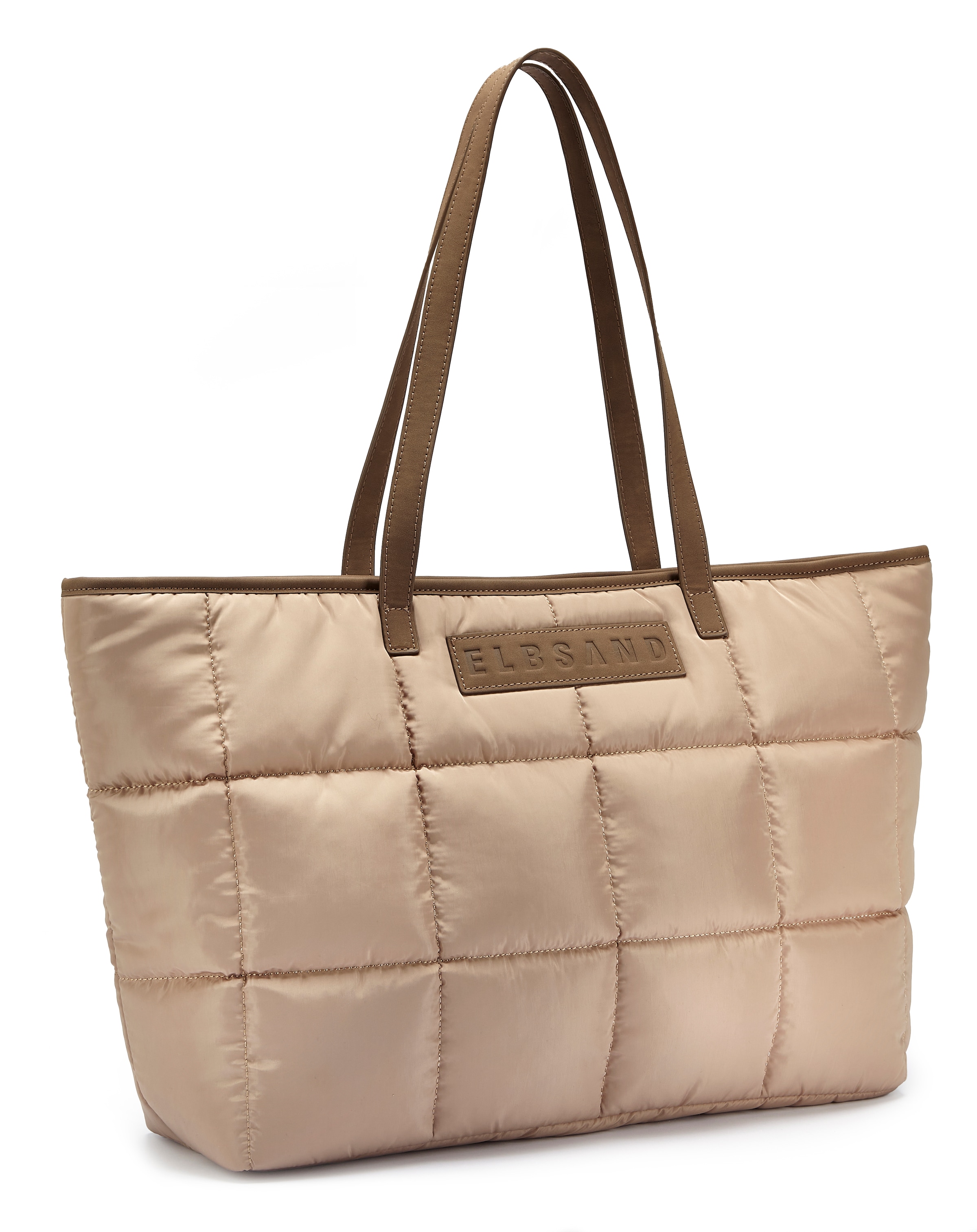 Image of Elbsand Shopper "Handtasche, Einkaufstasche, Schultertasche, Strandtasche" NEU Badetasche mit modischer Steppung VEGAN