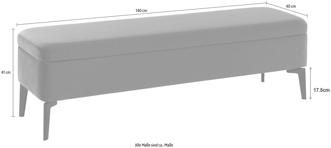 LeGer Home by Lena Gercke Banc de lit »Mayra« Inkl. Stauraum, frei im Raum stellbar