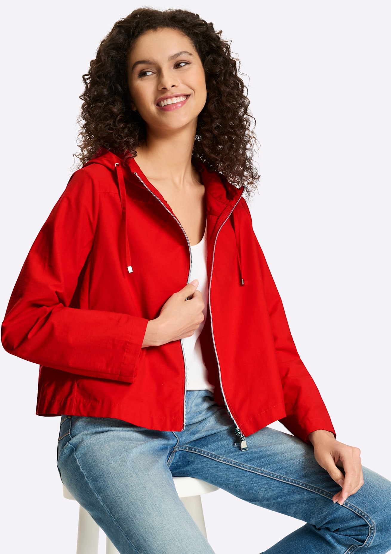 heine Langjacke mit Kapuze