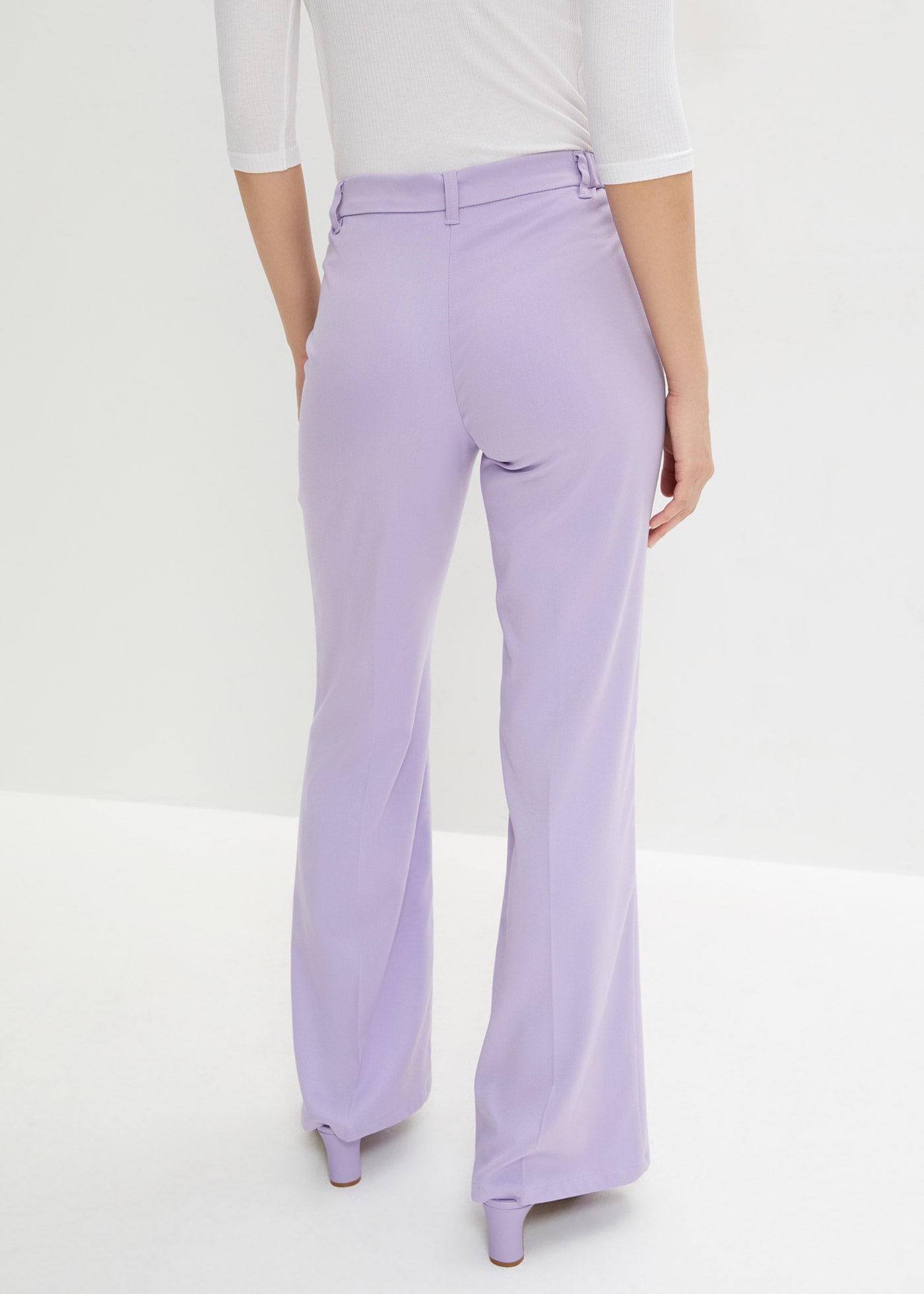 bonprix Pantalon de costume  mit Elasthan-Anteil, Regular Fit, Flared Schnitt, eleganter Stil