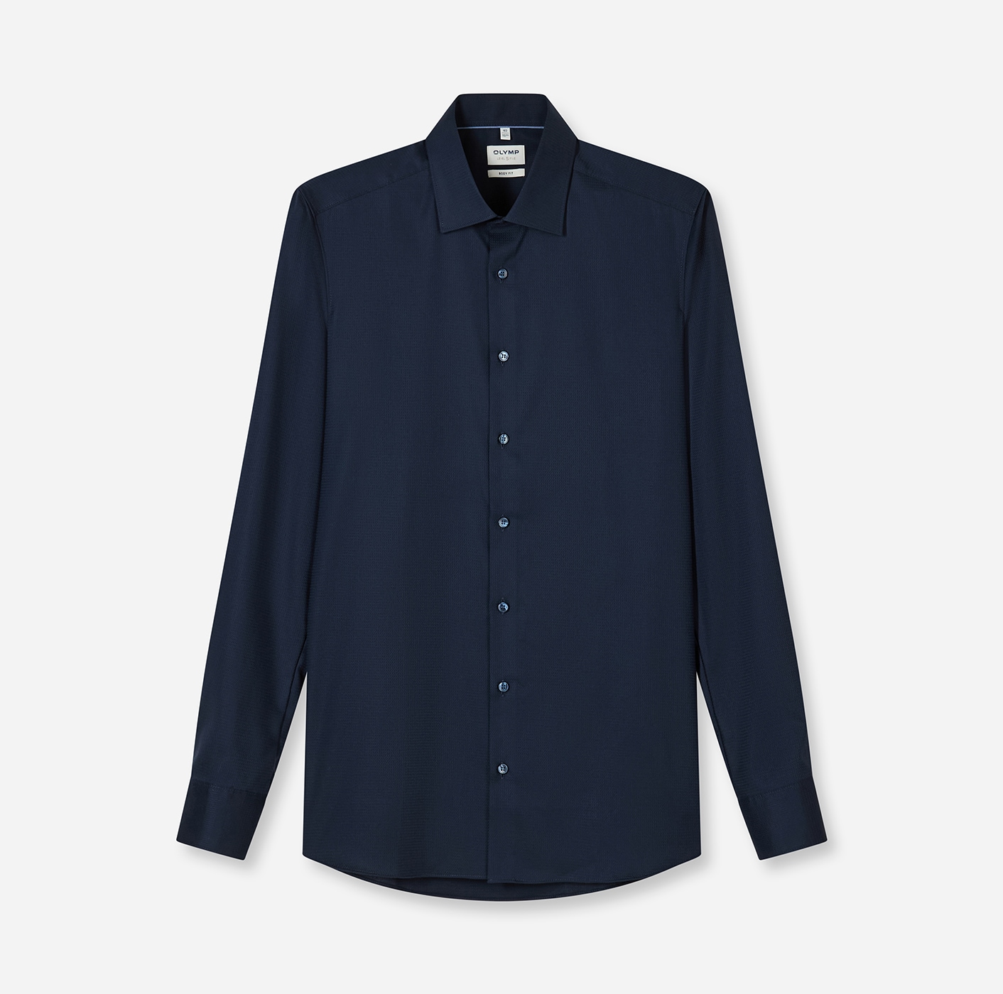 OLYMP Langarmhemd »Level Five« Under-Button-down-Kragen, Businesshemd, body fit, fein strukturiert
