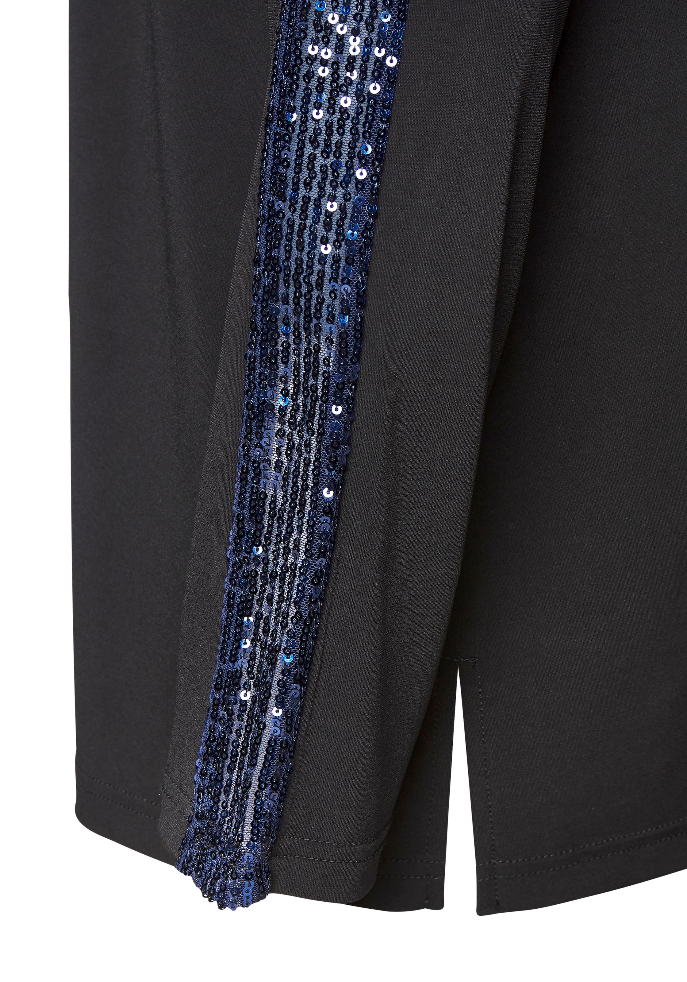 LASCANA Veste chemisier mit Pailettenbesatz, Partyjacke, festlich