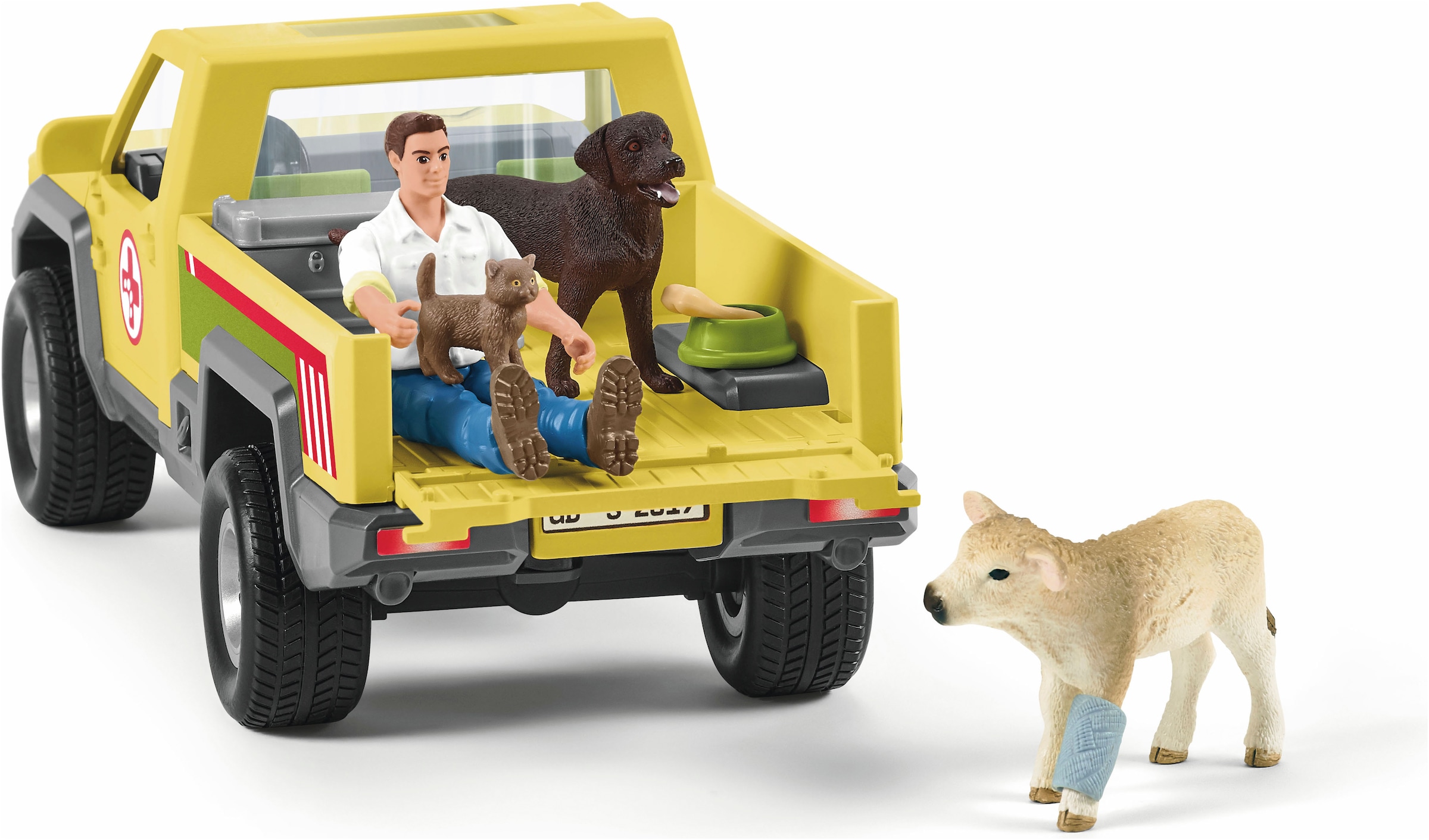 Schleich® Personnage de jeu »FARM WORLD, Tierarztbesuch auf dem Bauernhof (42503)«