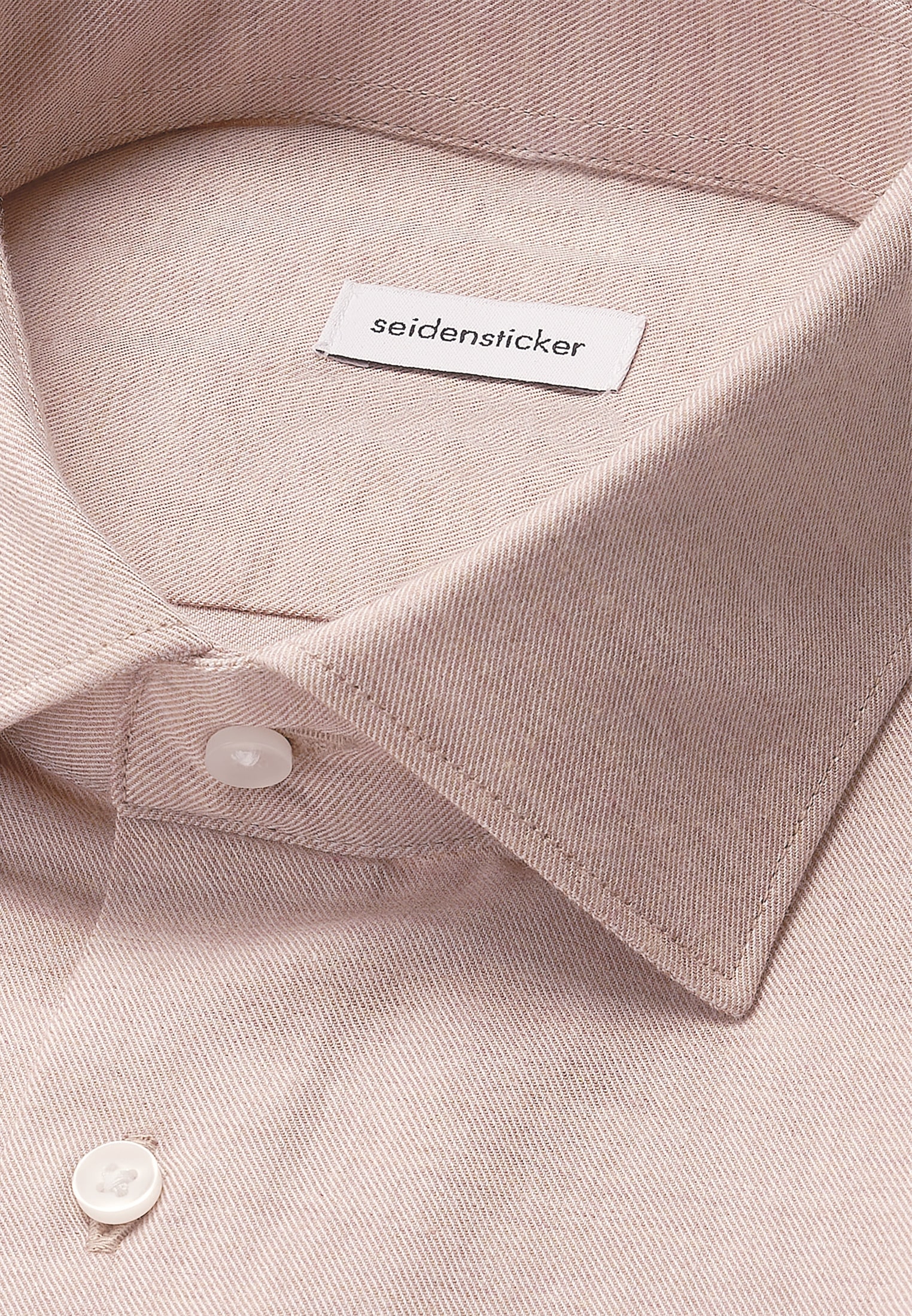 seidensticker Flanellhemd »Schwarze Rose« Slim 1/1 Kentkragen Uni