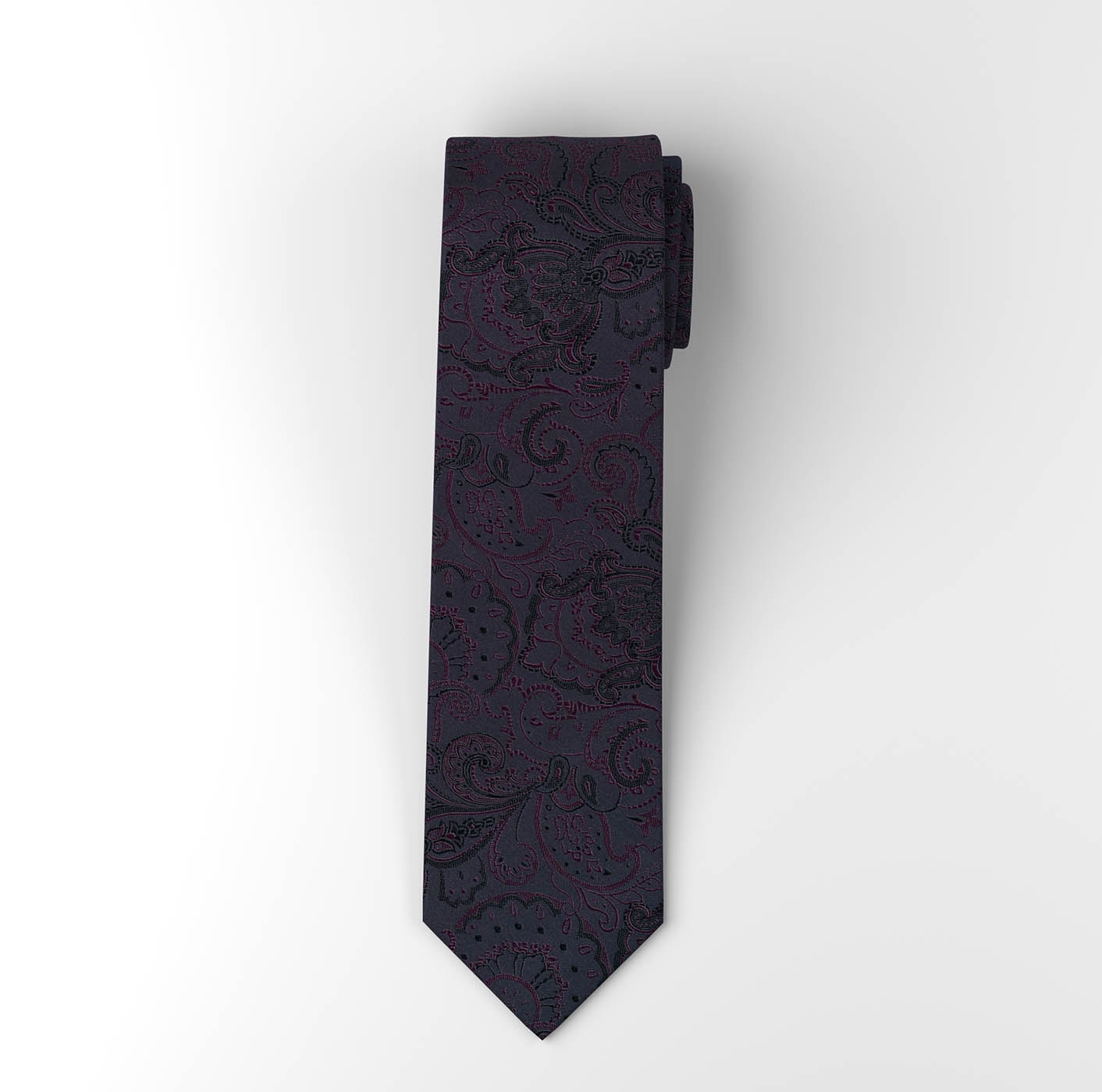 OLYMP Krawatte reine Seide, modisches Muster, 6,5 cm