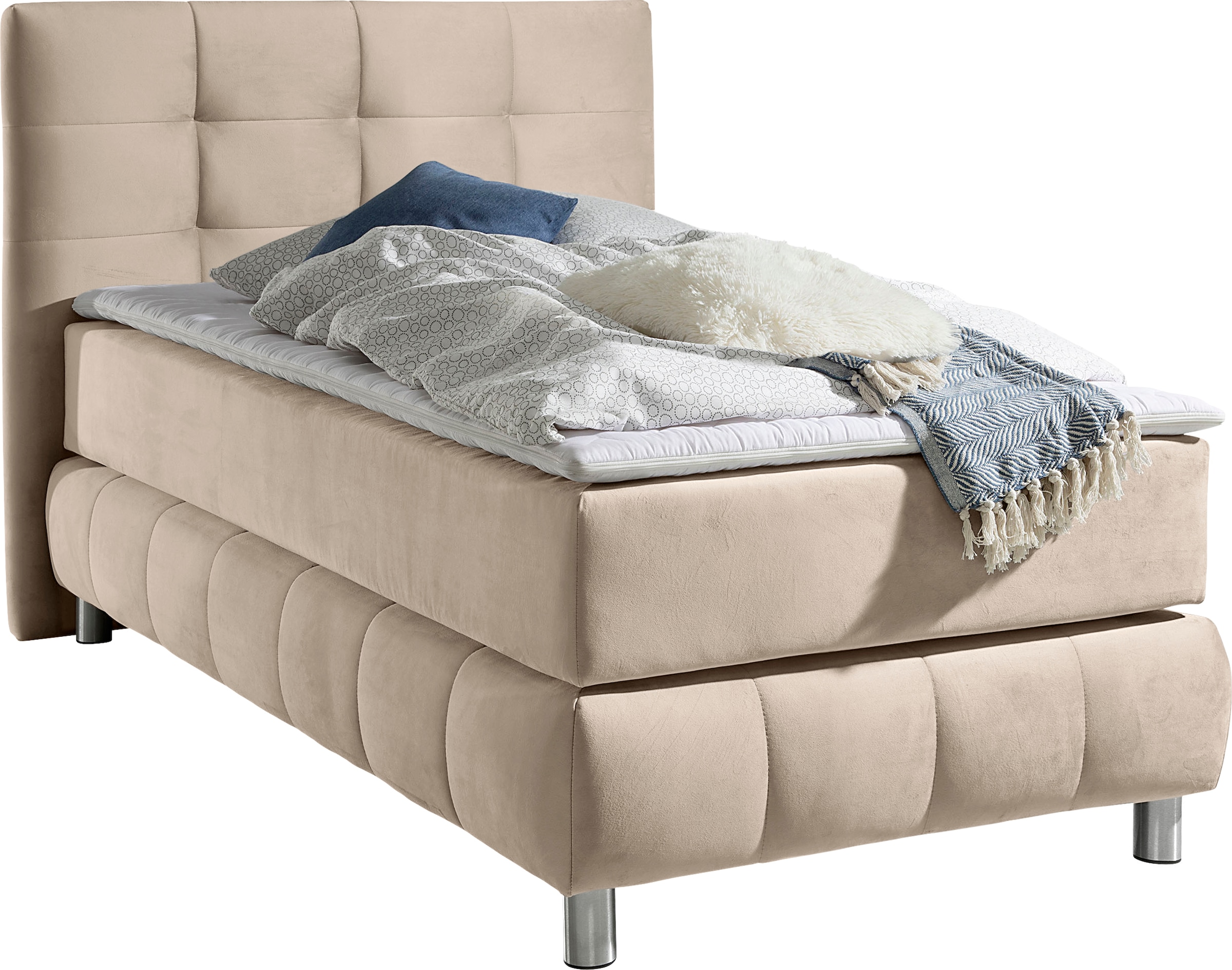 Home affaire Lit boxspring »Salo« incl. Topper, 6 Breiten, 2 Härtegrade, TFK auch in Härtegrad 4