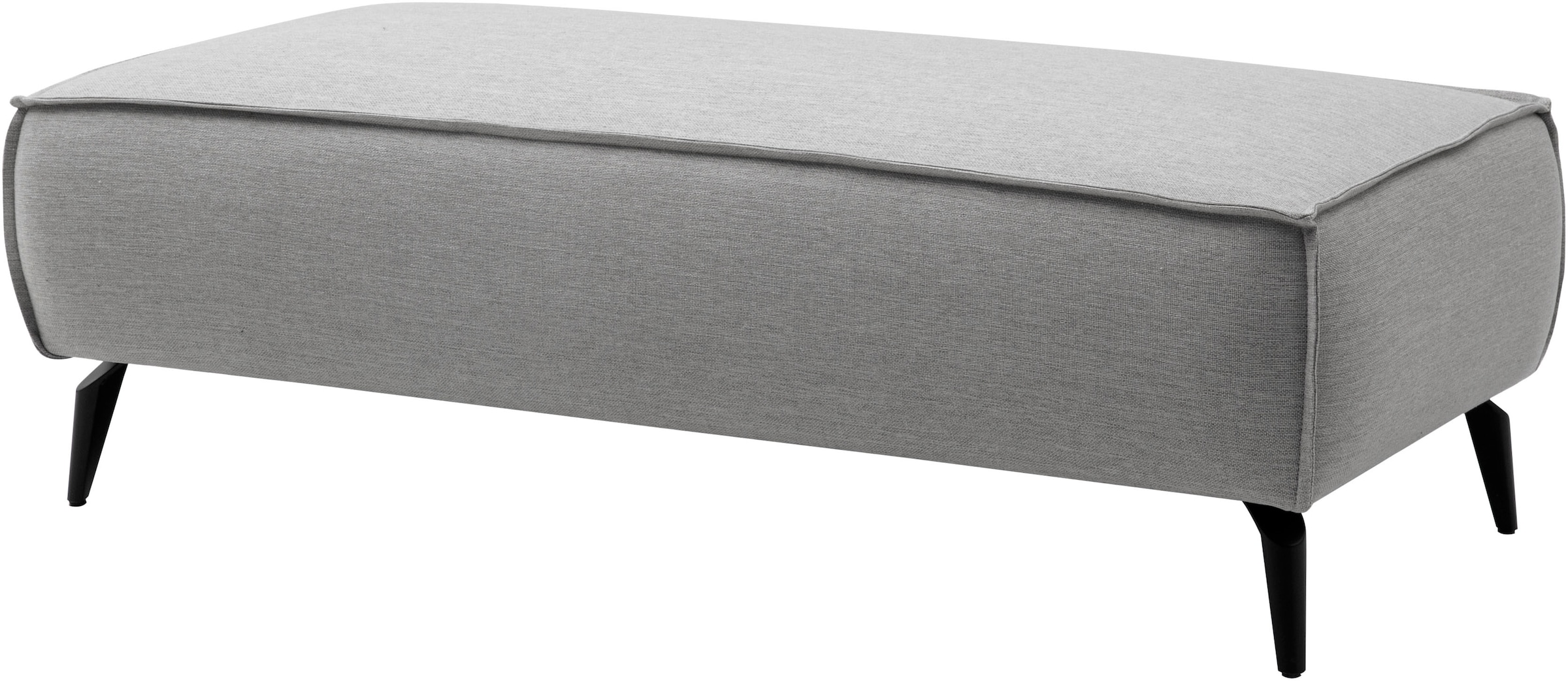 GOODproduct Wohnlandschaft »TVINNU Leinenoptik, 354, mit Hocker« Recamiere rechts/links, stellbar zum Schlafsofa (Krokodilverbinder)