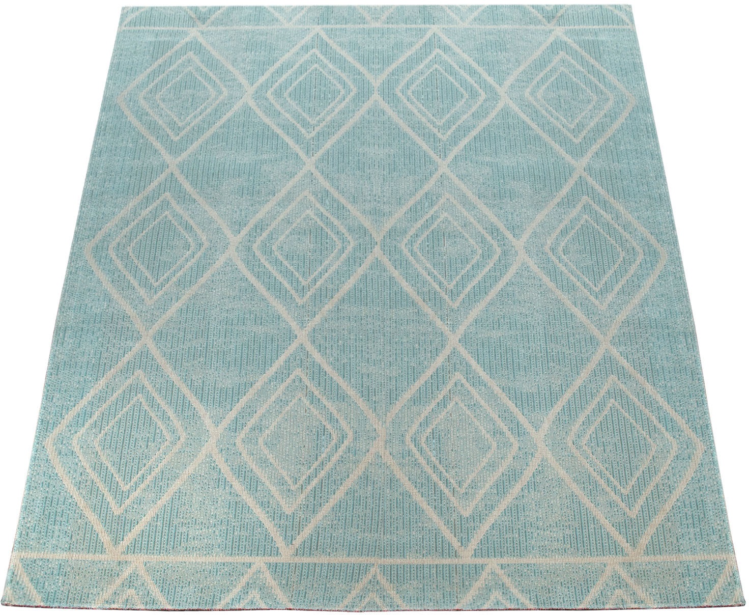 Image of Paco Home Teppich »Artigo 427«, rechteckig, 2 mm Höhe, Kurzflor, Rauten Design, In- und Outdoor geeignet, ideal im Wohnzimmer & Schlafzimmer bei Ackermann Versand Schweiz