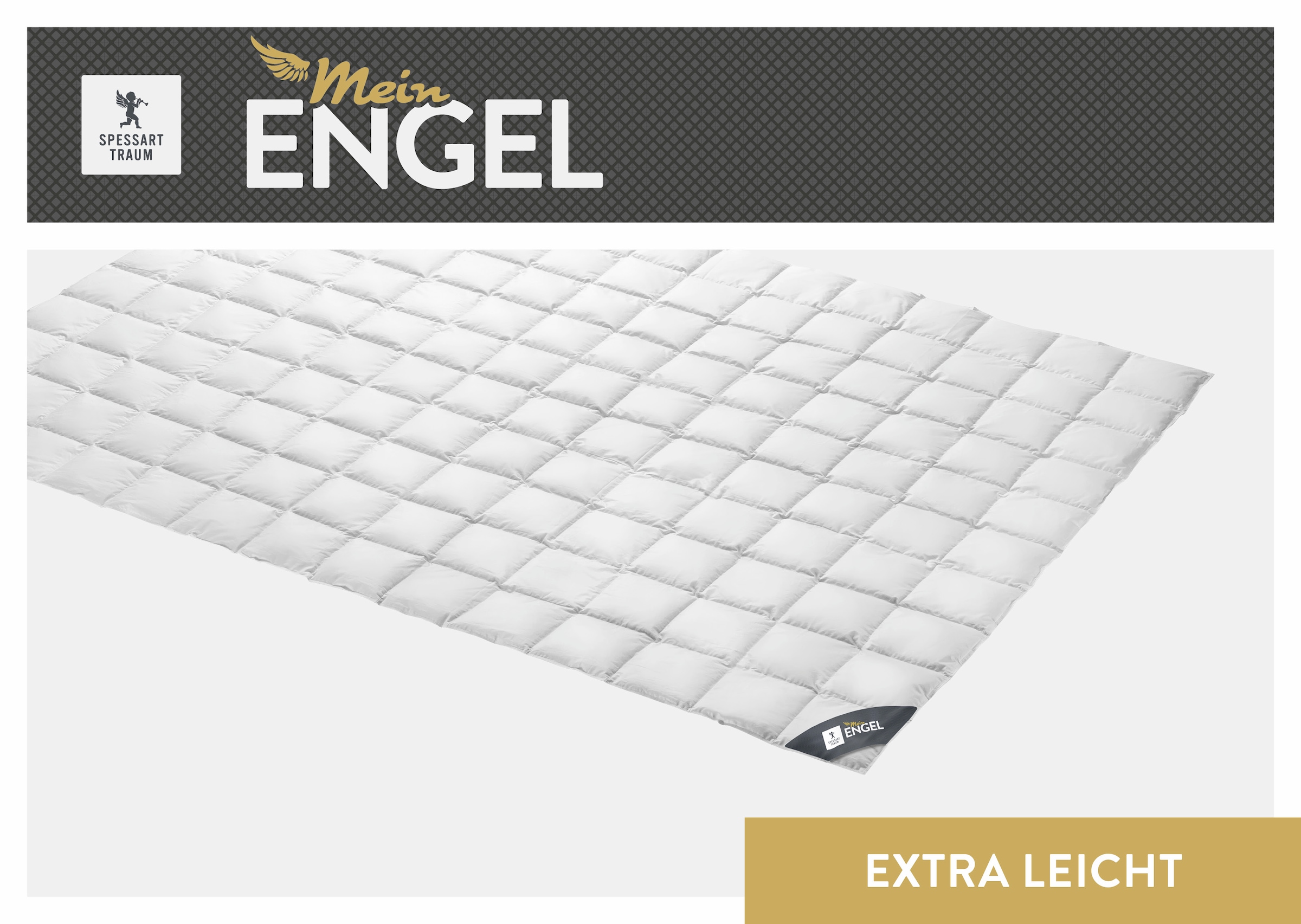 SPESSARTTRAUM Couette en duvet »Mein Engel Bettdecke 135x200cm & weitere Grössen« ultra-léger Füllung 100 % duvet d'oie 1 cuis tlg. couettes certifiées Made Green et adaptées aux allergiques à la poussière domestique