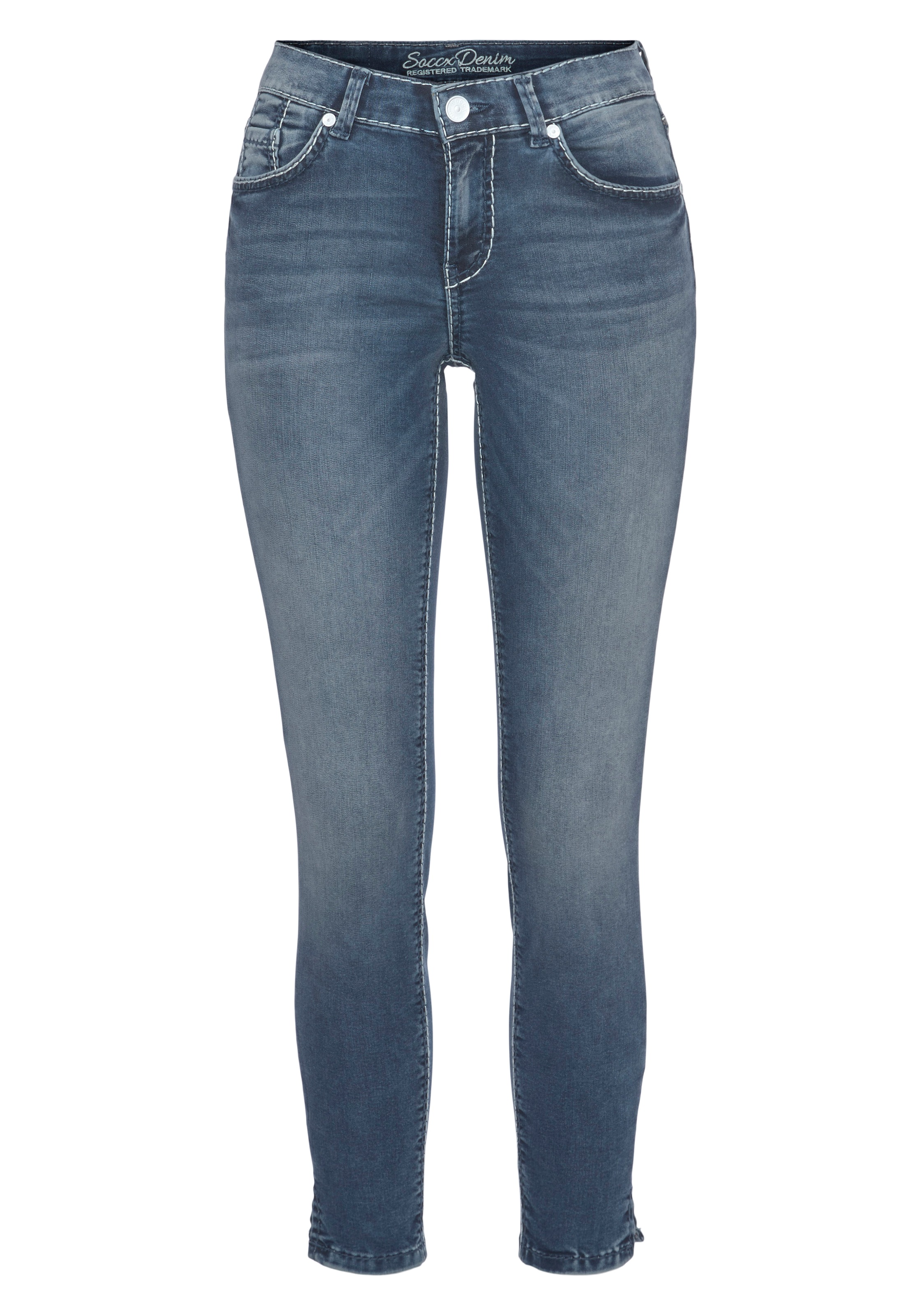 Image of SOCCX Ankle-Jeans, mit kleinen Beinschlitzen bei Ackermann Versand Schweiz
