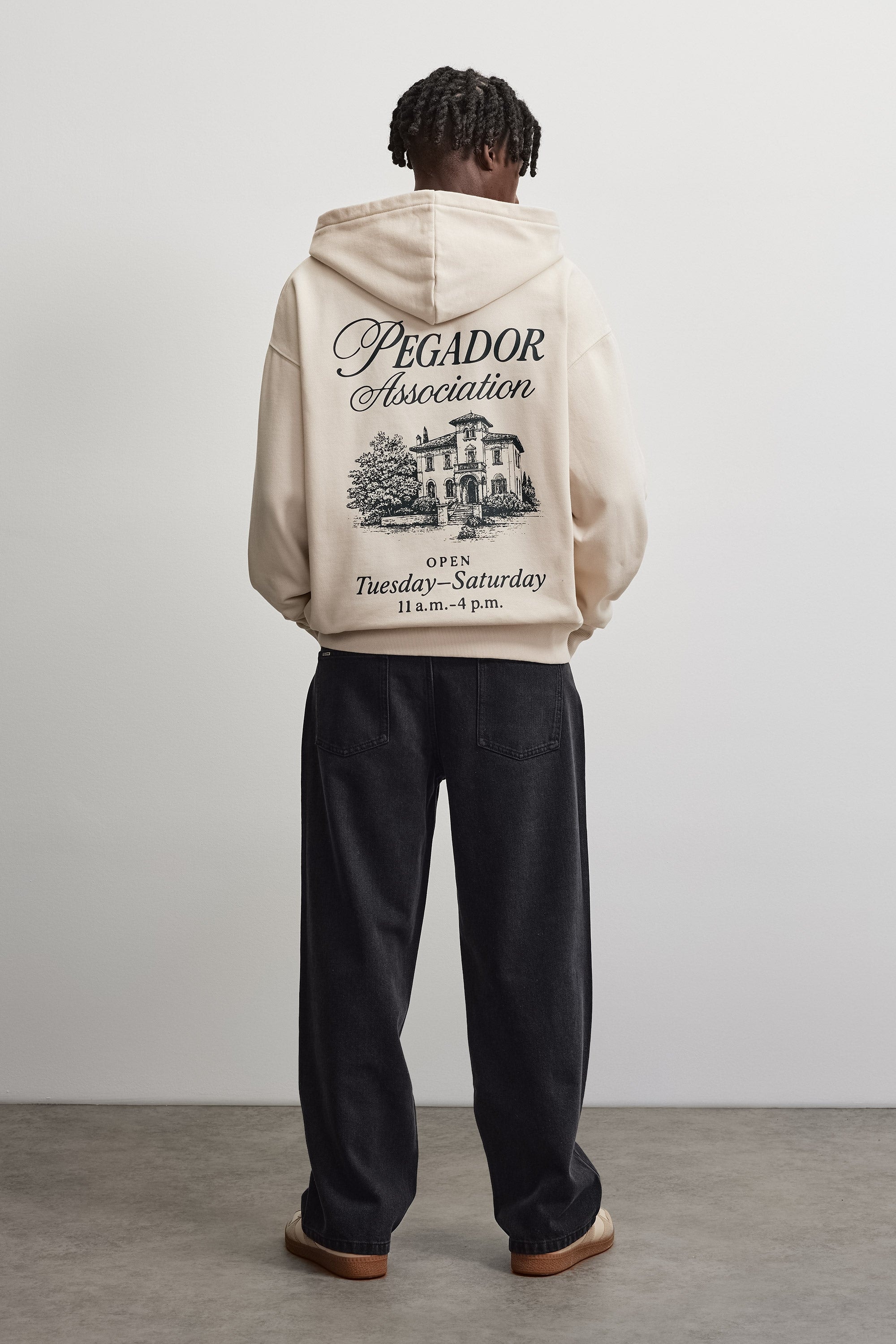 PEGADOR Sweat à capuche »Carloforte Oversized Sweat Jacket« Mélange de coton, coupe oversize