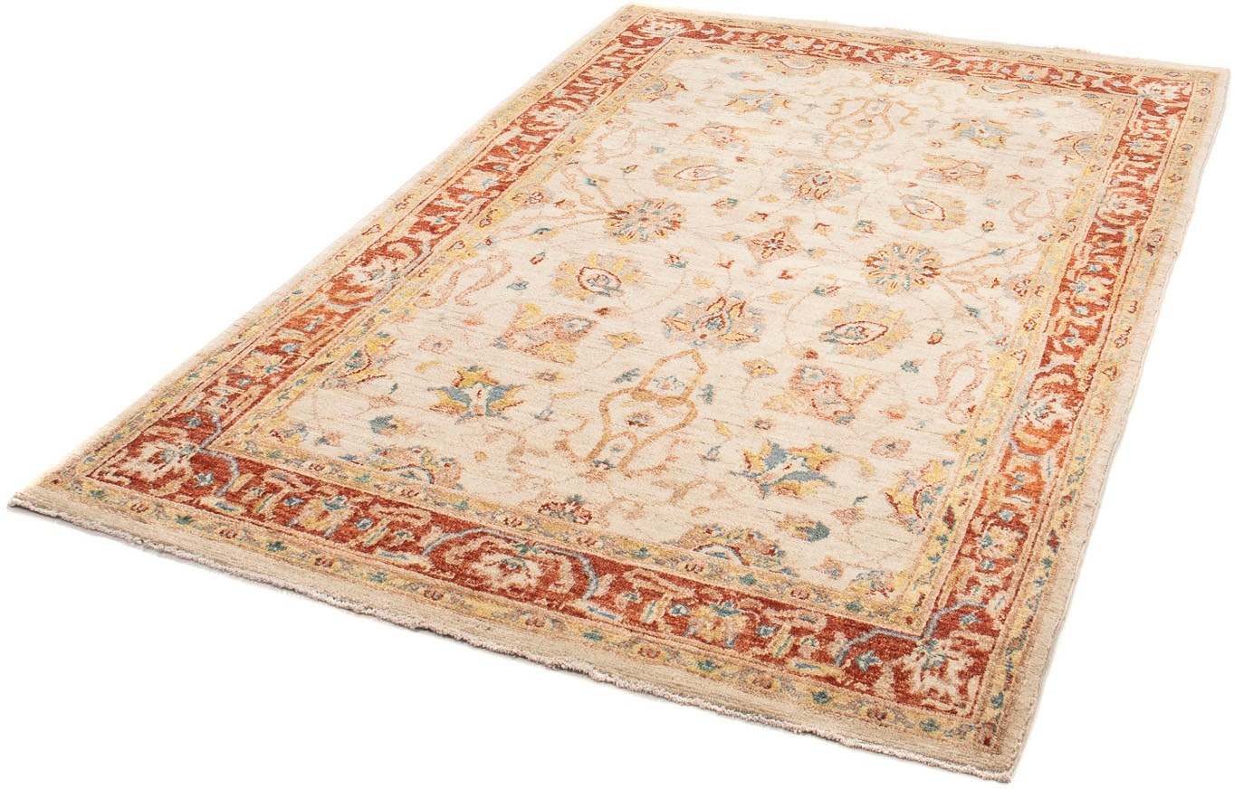 Image of morgenland Orientteppich »Ziegler - 186 x 125 cm - beige«, rechteckig, 6 mm Höhe, Wohnzimmer, Handgeknüpft, Einzelstück mit Zertifikat bei Ackermann Versand Schweiz