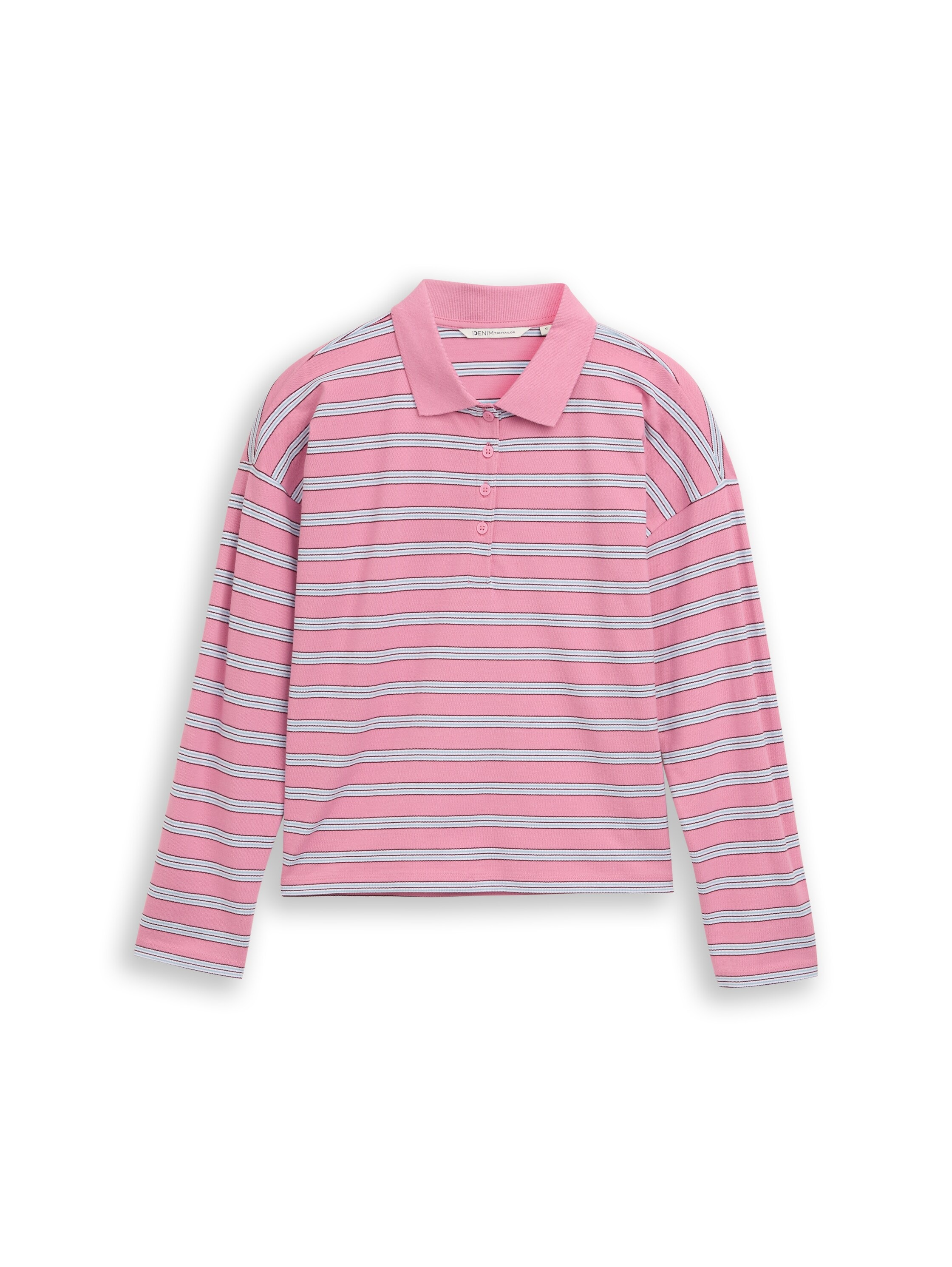 TOM TAILOR Denim T-shirt à manches longues mit Streifen Muster