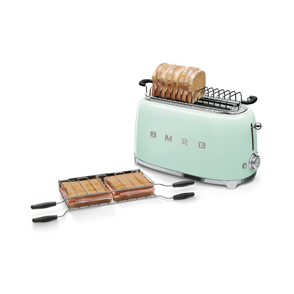 Smeg Toaster »50s Style TSF02PGEU G«, für 4 Scheiben, 1500 W