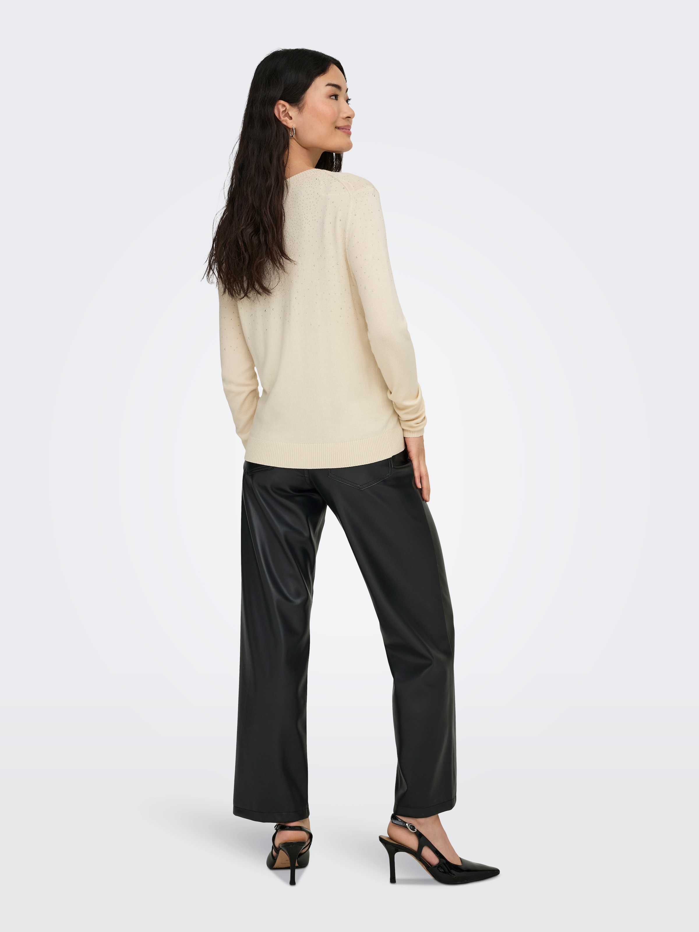 ONLY Pull à col rond »ONLANABELLA LS BLING O-NECK KNT«