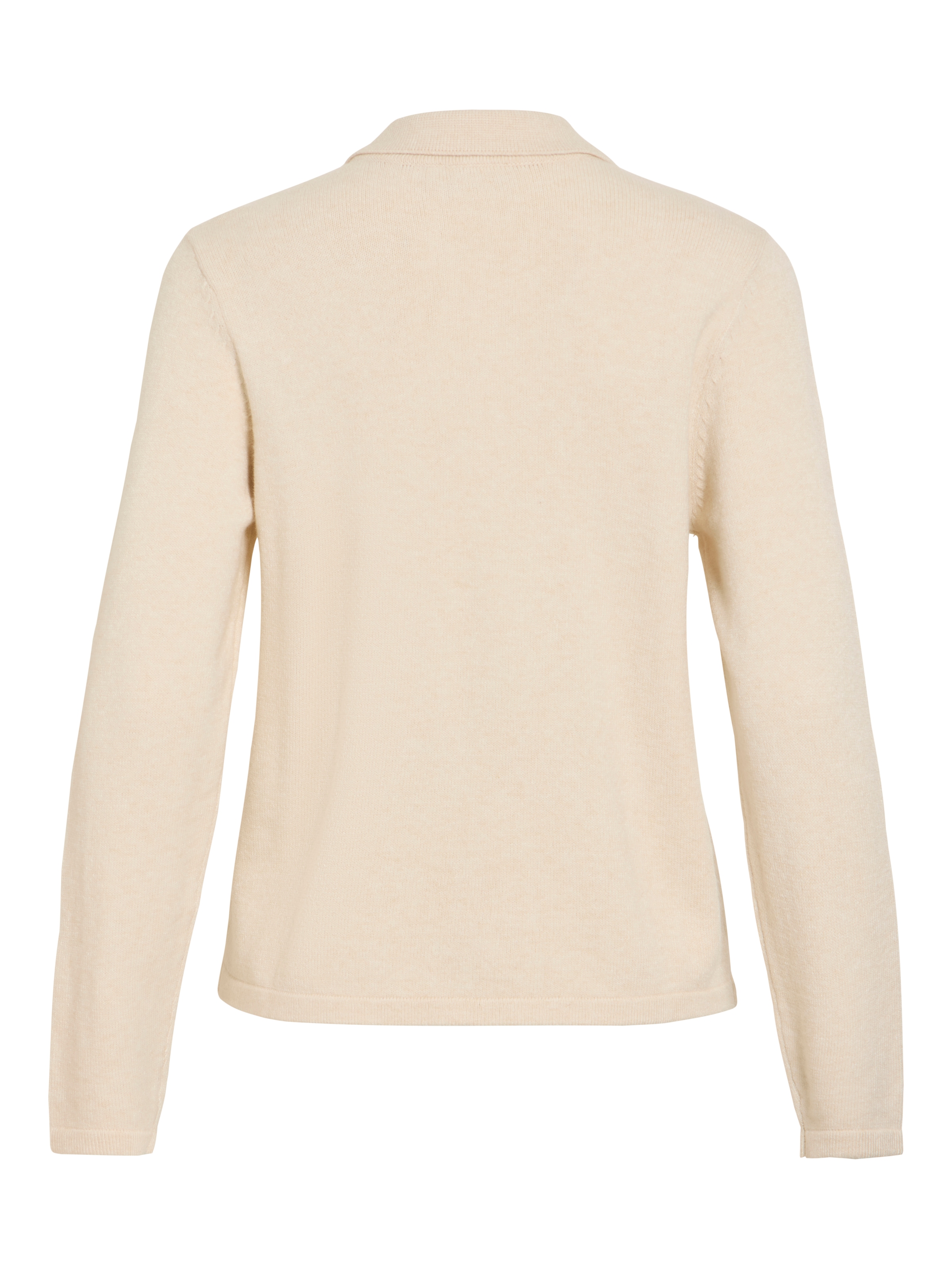 Vila Pull à col polo »VIRIL L/S POLO PULLOVER KNIT - NOOS« Materialmix, regular fit