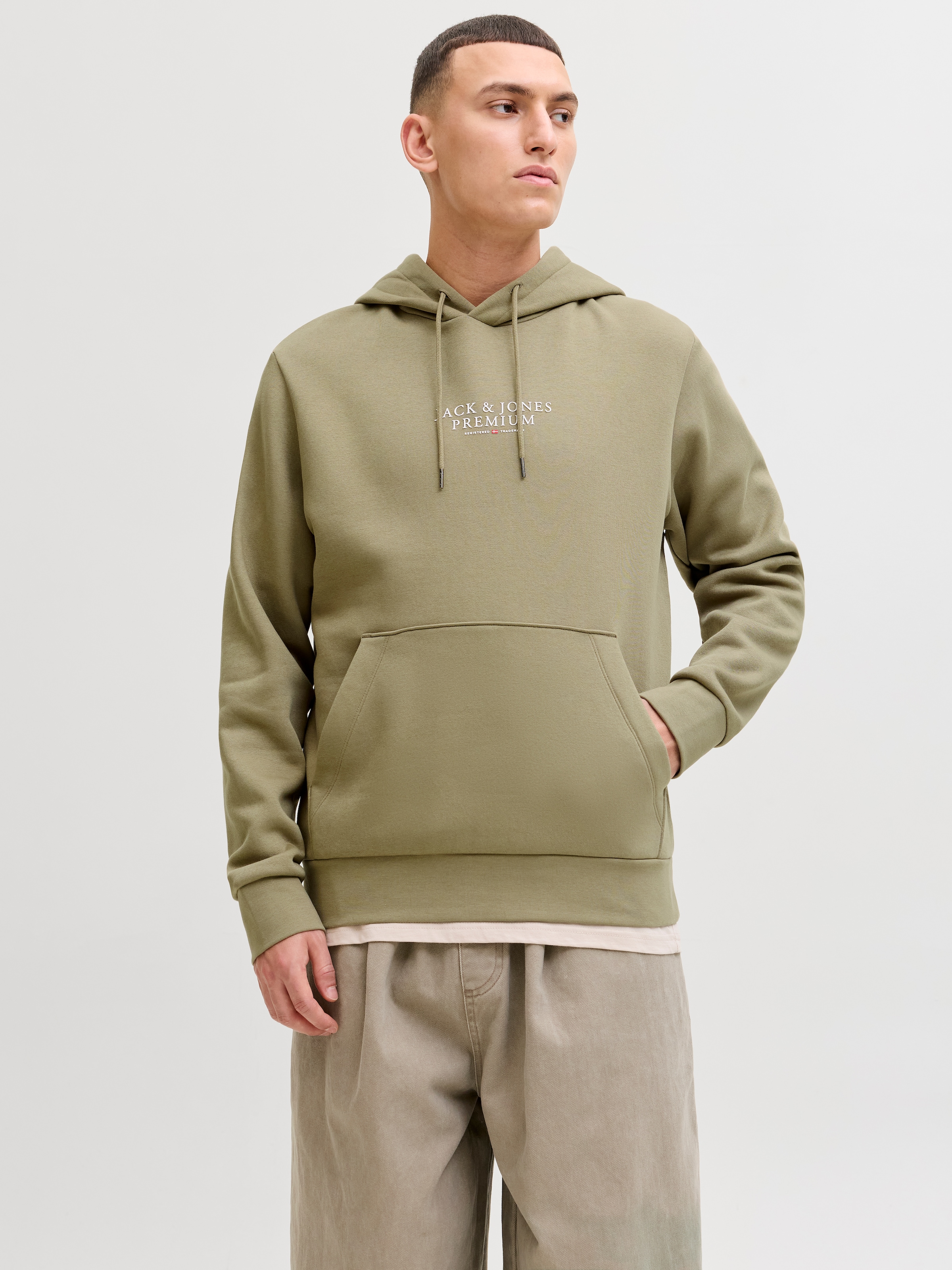 Image of Jack & Jones Kapuzensweatshirt "JPRBLUARCHIE SWEAT HOOD NOOS", mit Logo Print