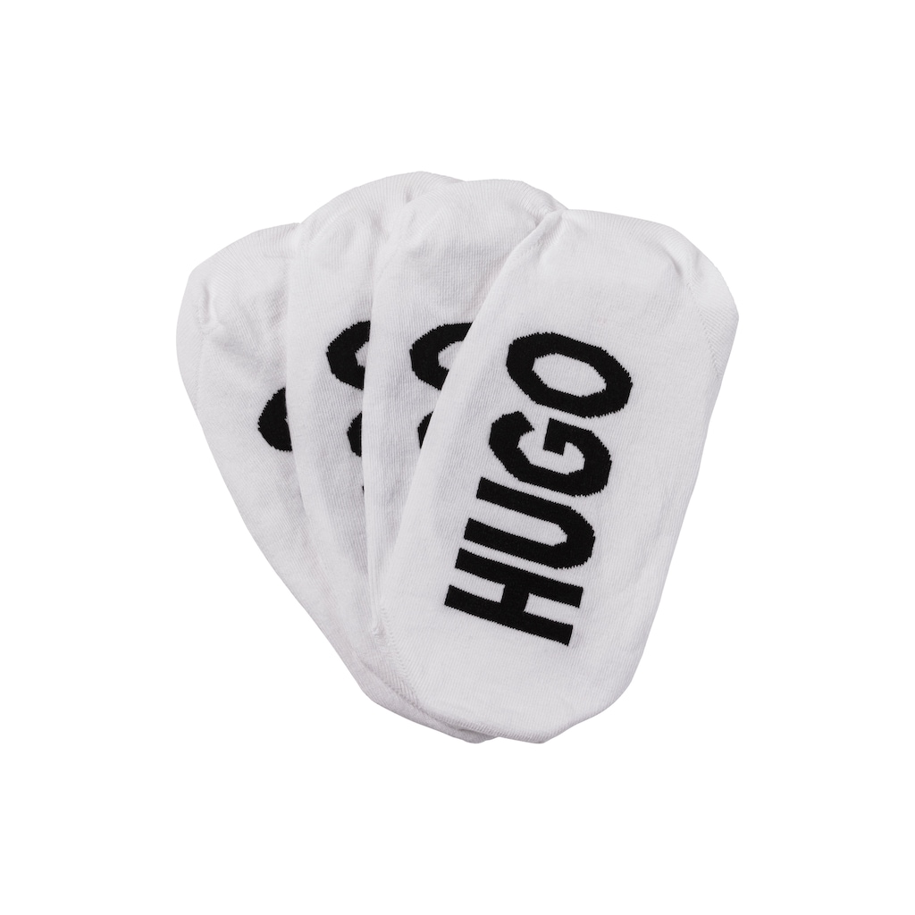 HUGO Underwear Sneakersocken »2P INVISIBLE W«, (Packung, 2 Paar, 2er), mit Hugo Logoschriftzug unter der Sohle