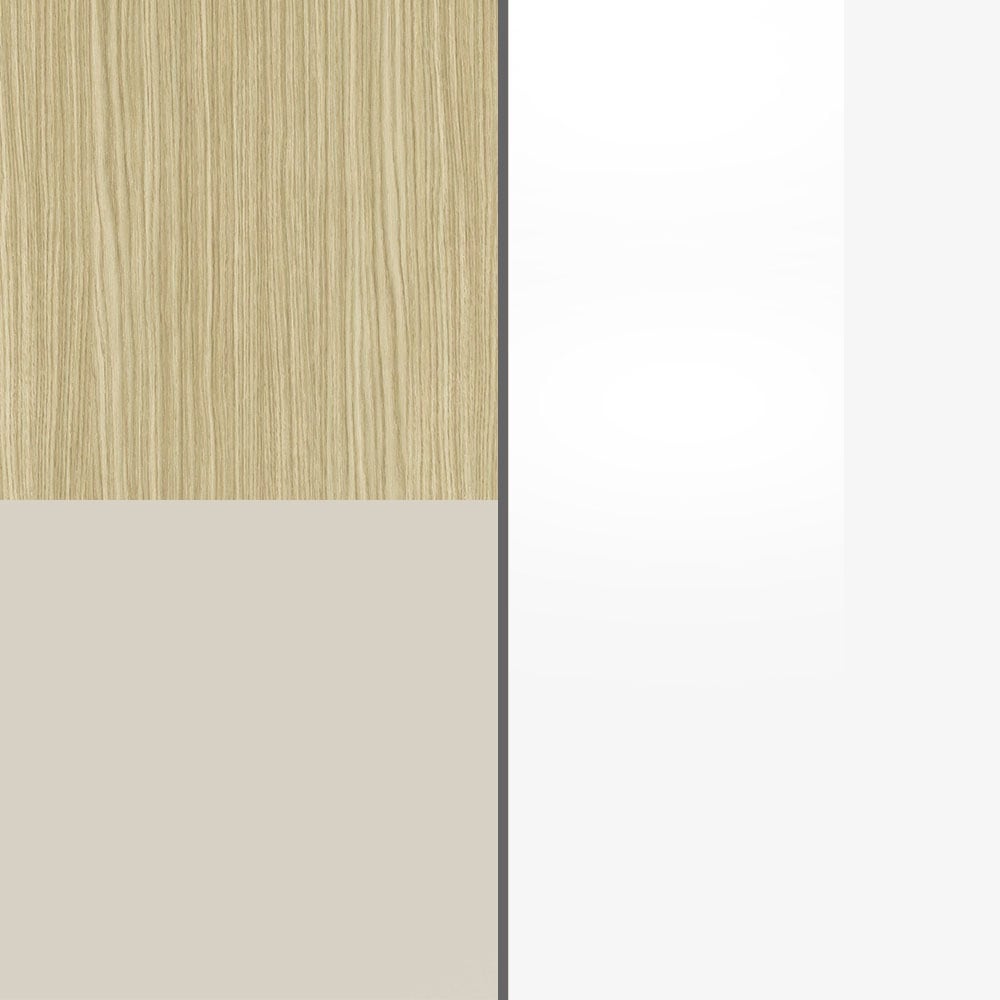 INOSIGN Lowboard »REAL TV-Möbel, 240 cm breit, 40/60 cm hoch, Hochglanz oder matt« mit 2 abgerundeten Türen, 1 Klappe, die ein ovales offenes Fach bilden