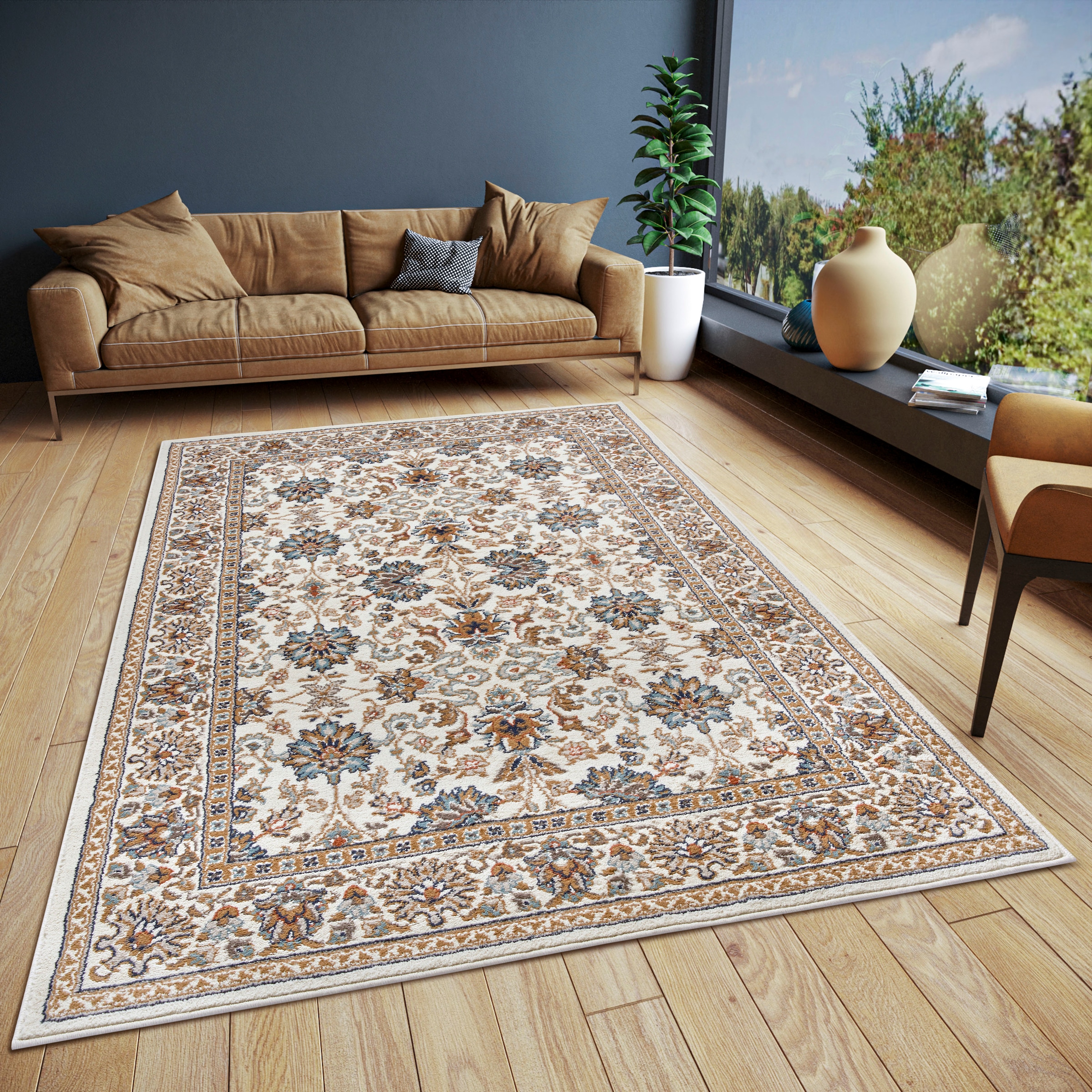 Image of HANSE Home Teppich "Saraceni" rechteckig 8 mm Höhe Läufer, Orientalisch, Kurzflor, Wohnzimmer, Schlafzimmer, Esszimmer