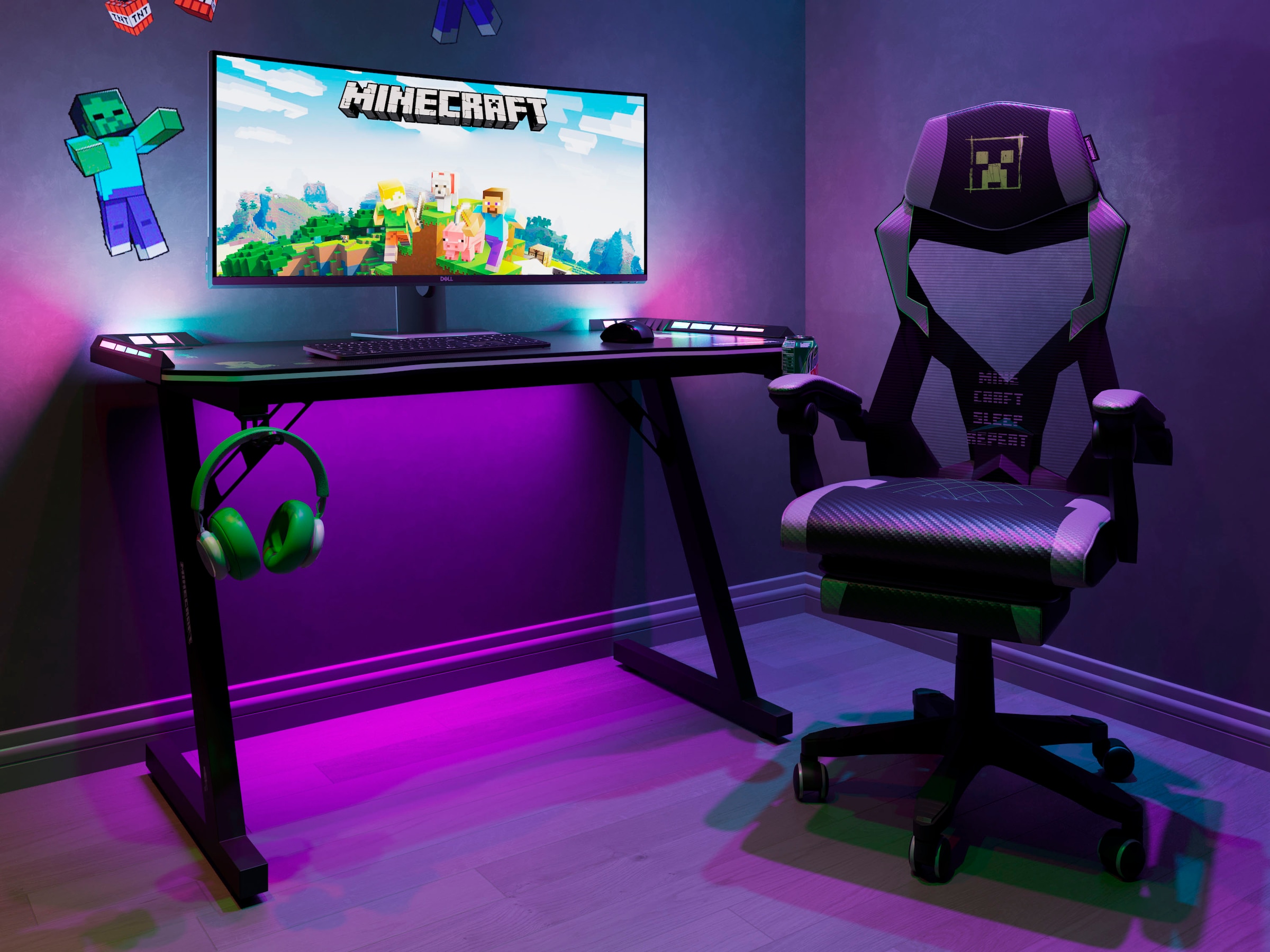 Phoenix Gaming-Stuhl () 1 Stk.Creeper Design