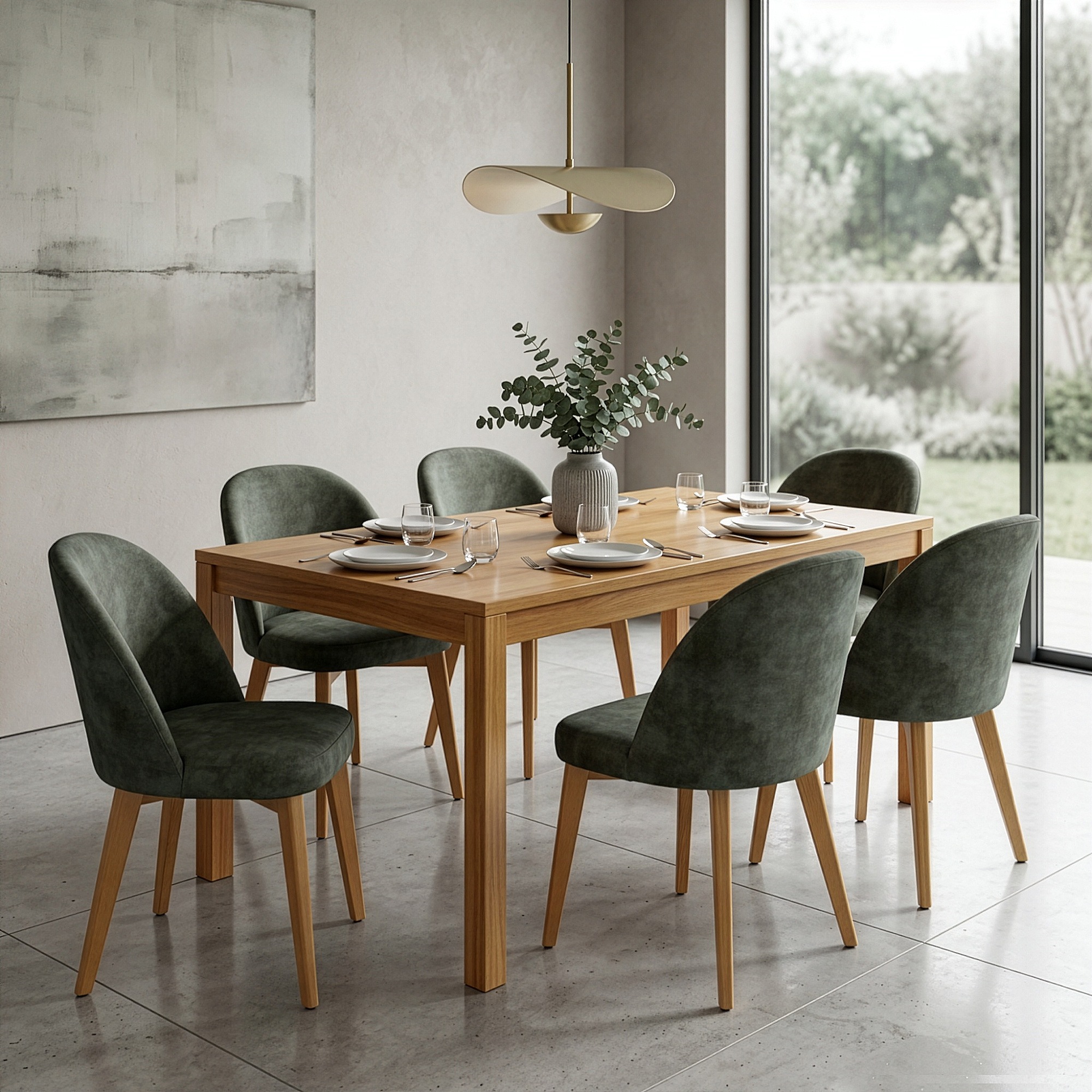 Home affaire Chaise à 4 pieds »NUVOLA Stuhl,Armstuhl,Made in Italy,Massivholz,Samt,24 Farbvarianten« () 1 cuisChaise de salle à manger, velours déperlant avec effet nuage