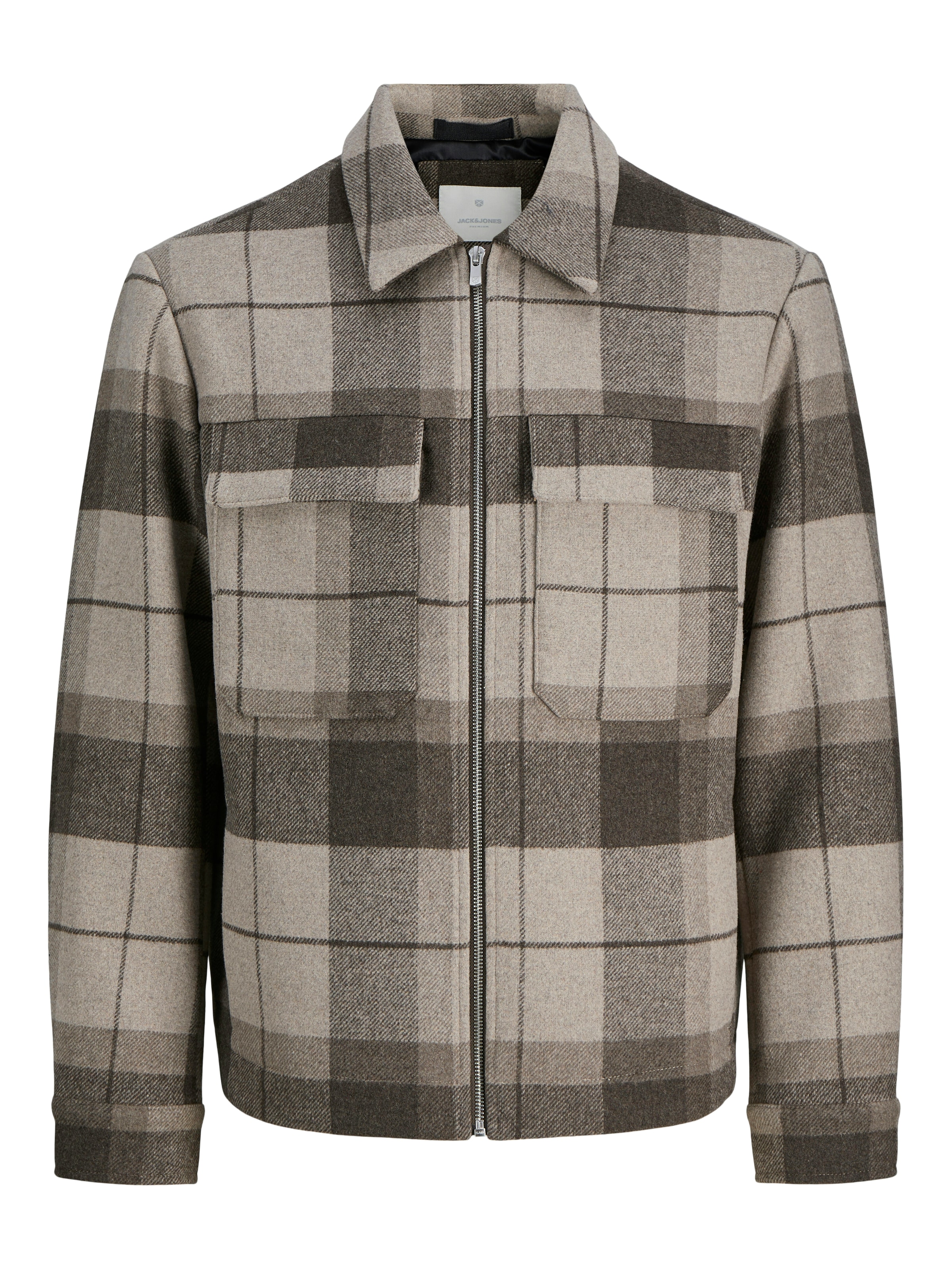 Jack & Jones Veste en laine »JPRCCRUSSEL WOOL BLEND JACKET SN« ohne Kapuze