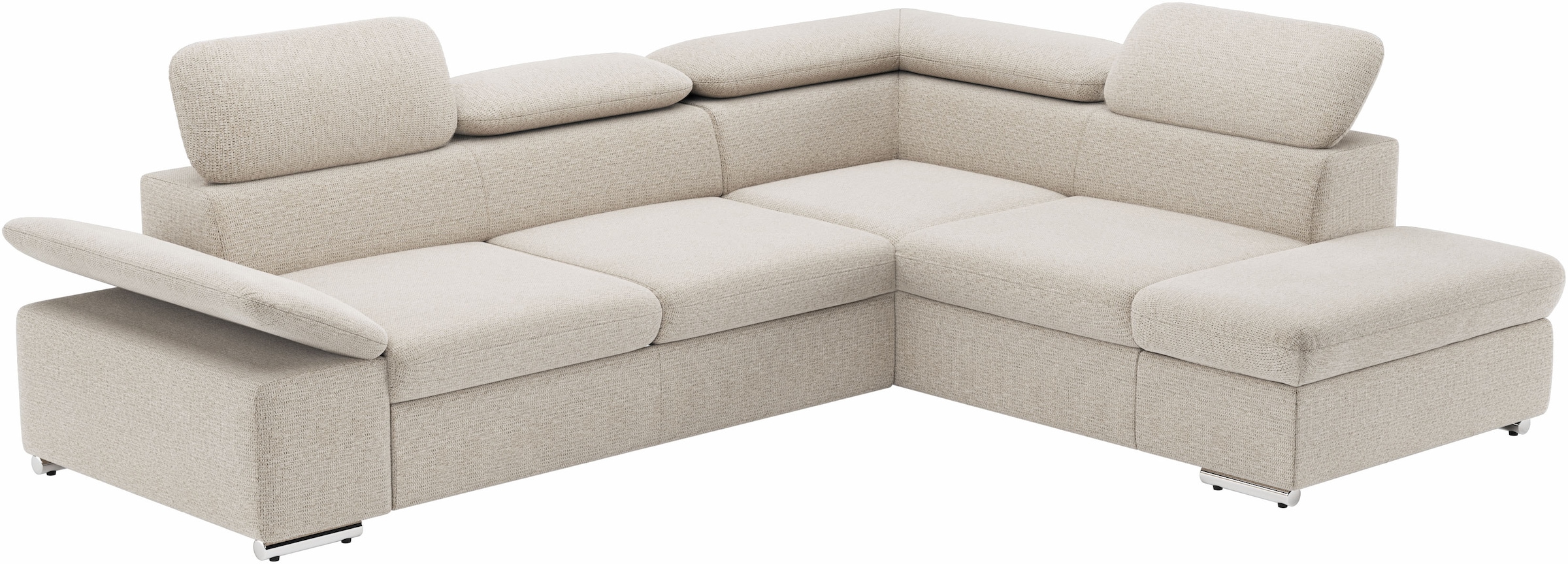 Ecksofa Valantine V, wahlweise mit Bettfunktion