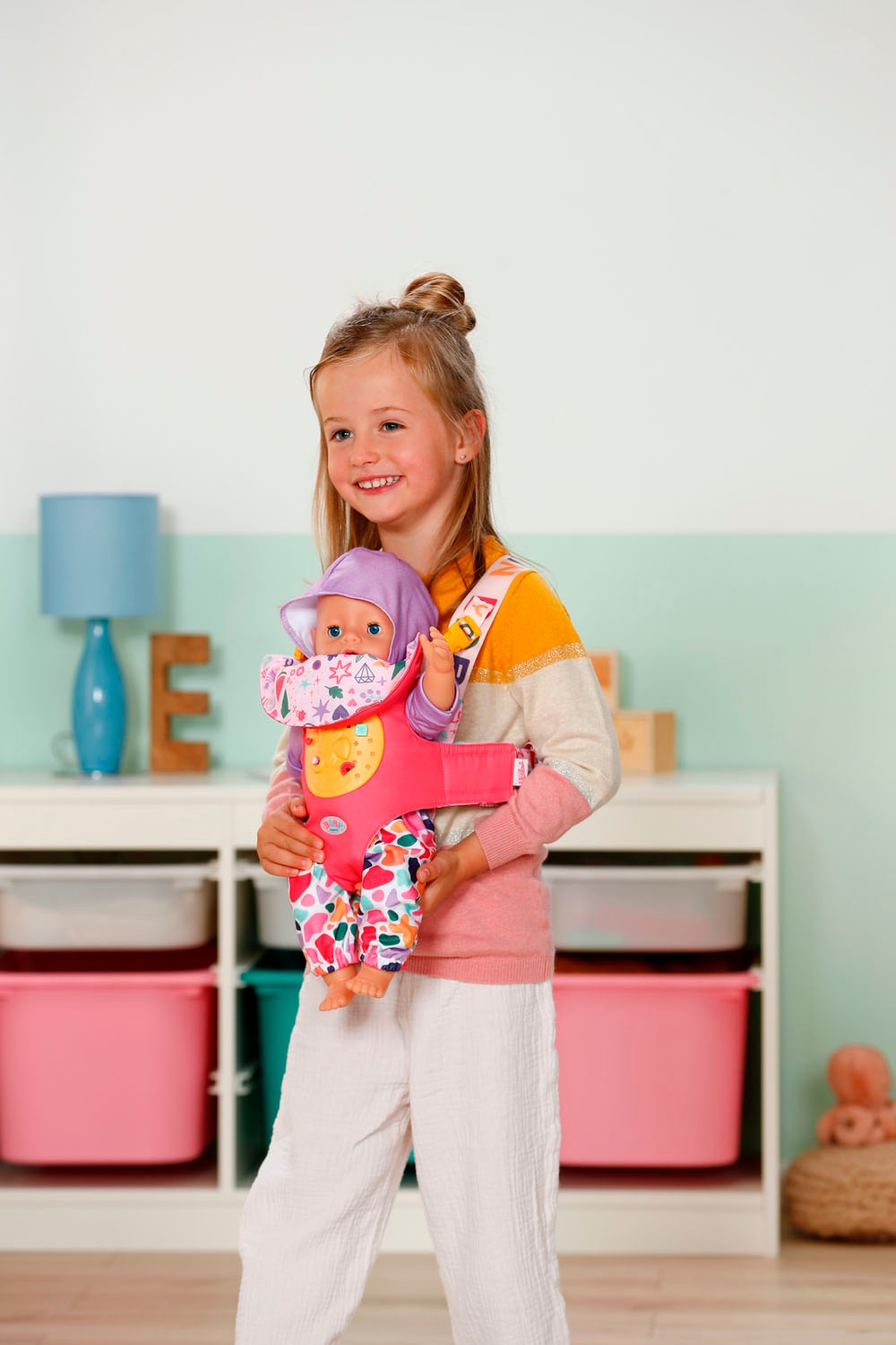 Baby Born Puppen Bauchtrage »Pinplay Babytrage«