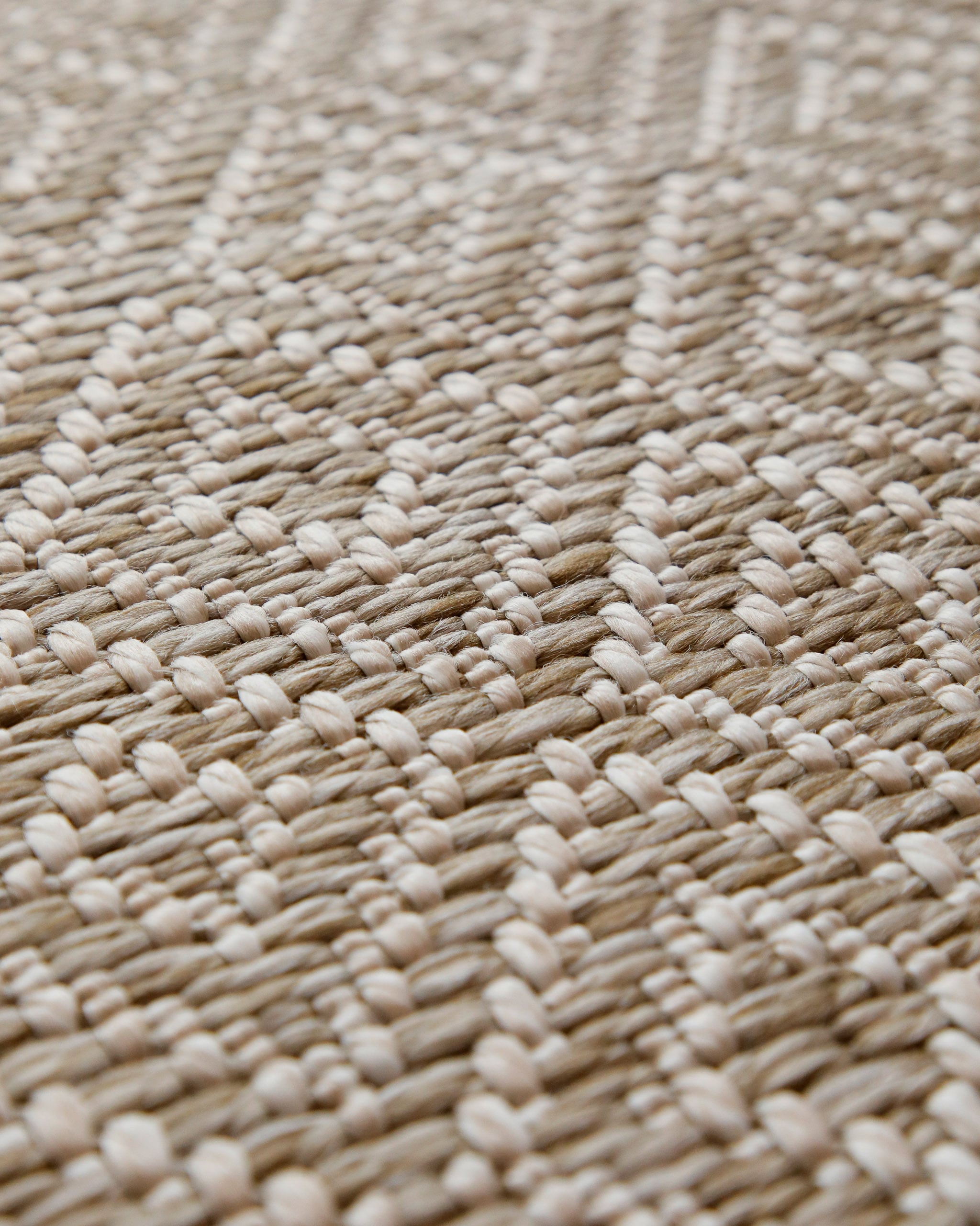 Wecon home Teppich »Miami Beach« rund 5 mm Höhe In- & Outdoor Teppich, wetterfest, modernes Rauten Muster, Balkon