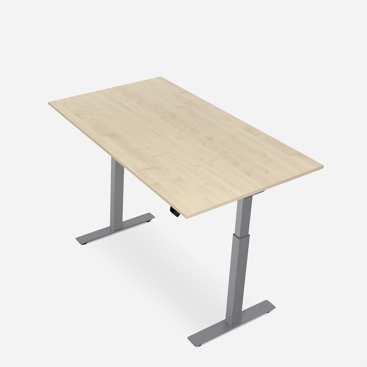 Schreibtische »WRK21 Schreibtisch Smart 140 x 80 cm, Höhenverstellbar, Mandal Ahorn / Grau«