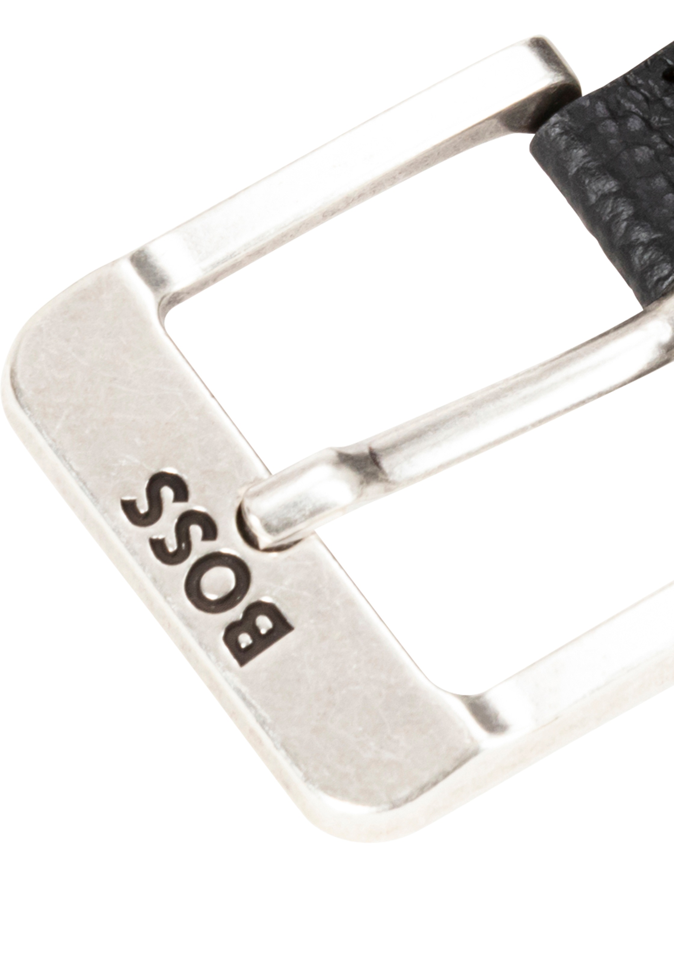 BOSS Ledergürtel »Jemio-Gr_Sz40«, mit Logoprägung