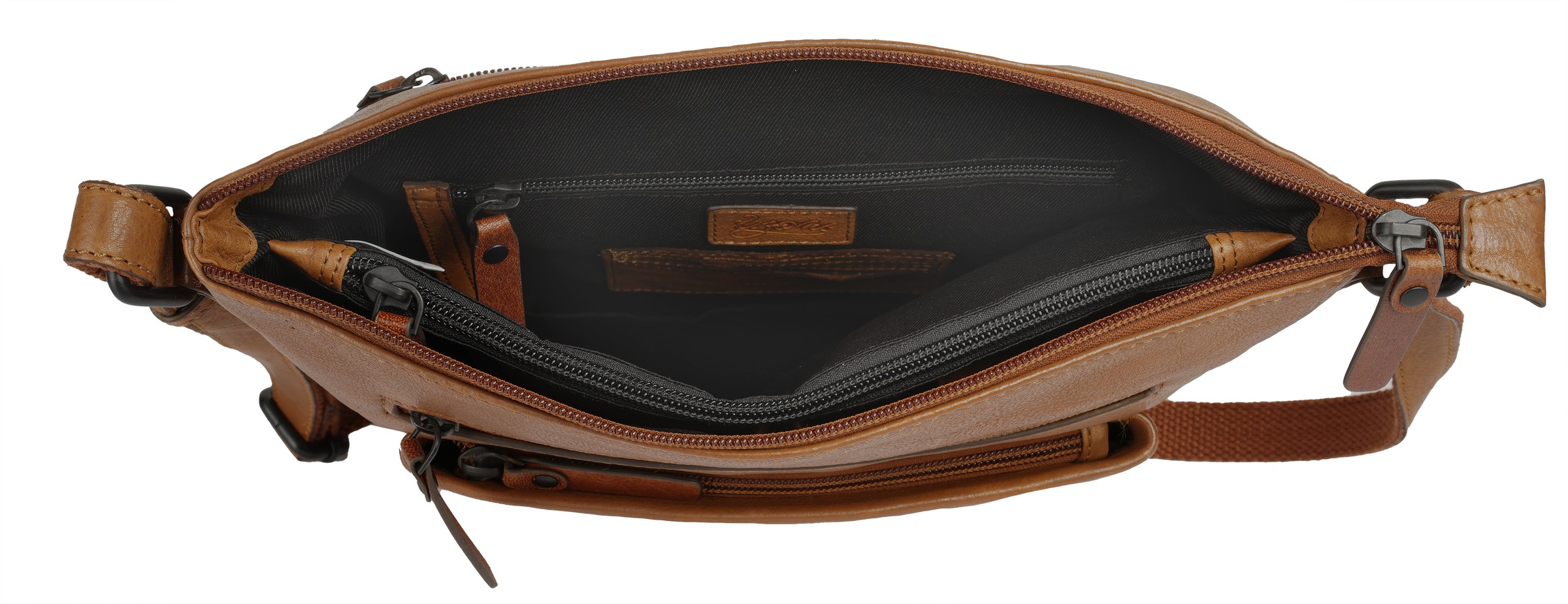 X-Zone Umhängetasche »RFID« echt Leder