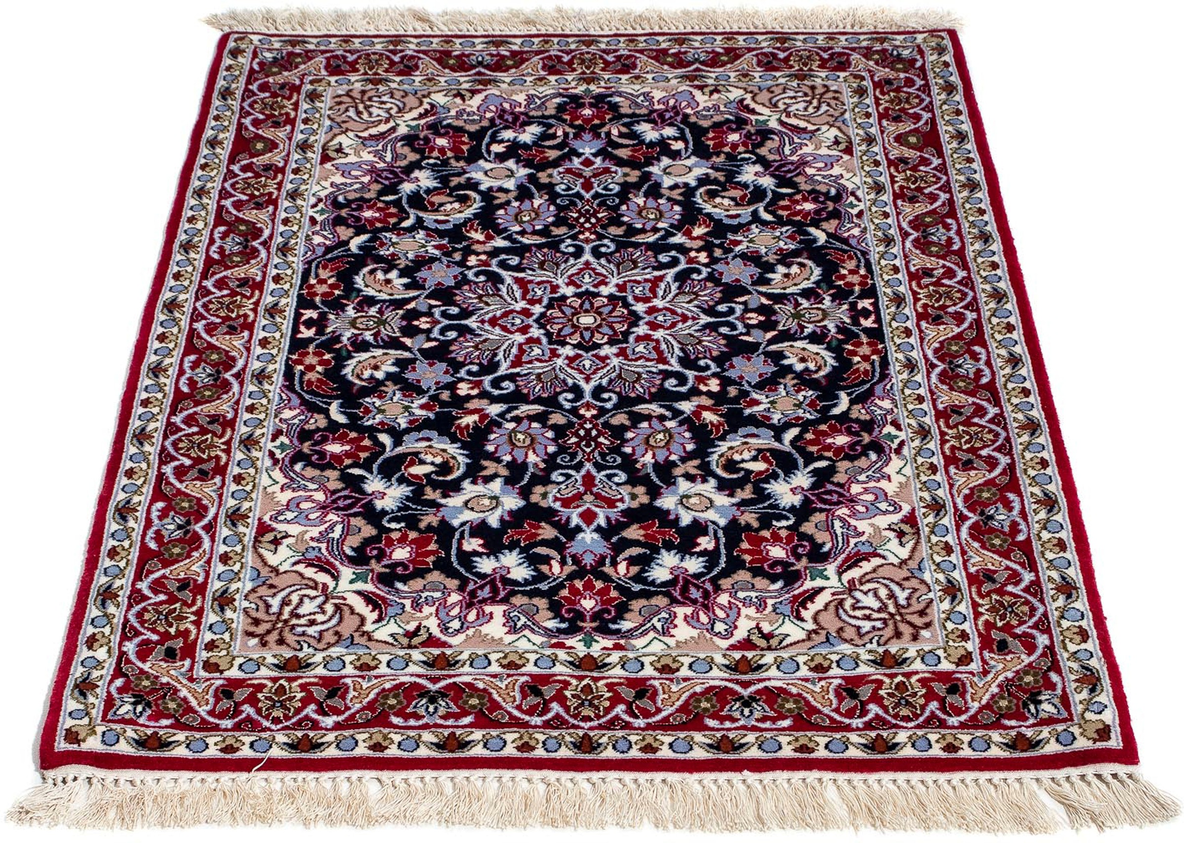 Image of morgenland Orientteppich »Perser - Isfahan - Premium - 99 x 70 cm - dunkelrot«, rechteckig, 6 mm Höhe, Wohnzimmer, Handgeknüpft, Einzelstück mit Zertifikat bei Ackermann Versand Schweiz